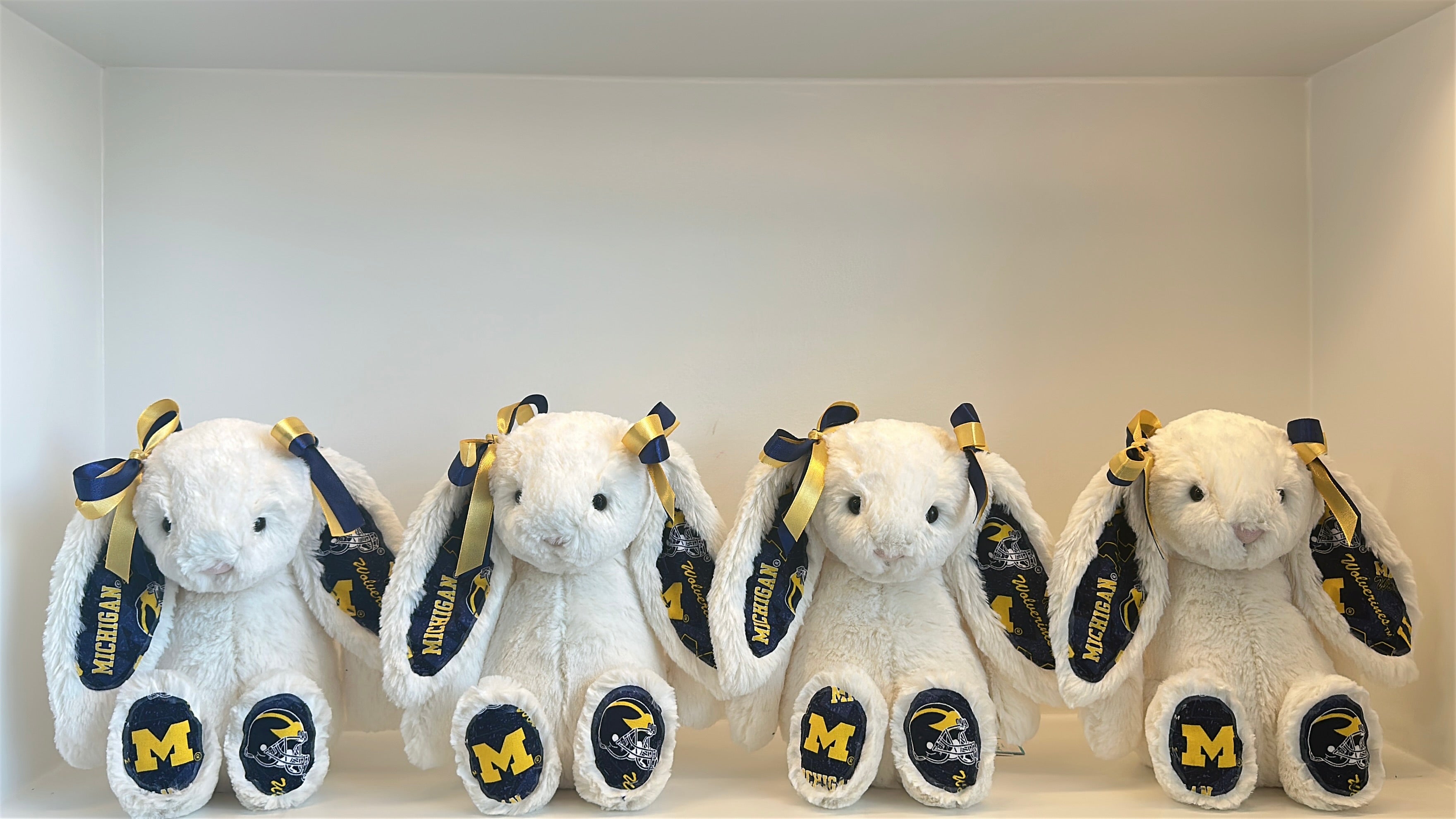 University of Michigan Custom College Jellycat Bashful Bunny