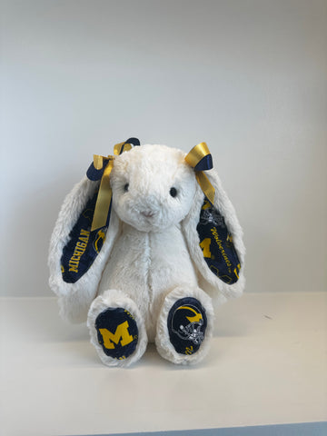 University of Michigan Custom College Jellycat Bashful Bunny
