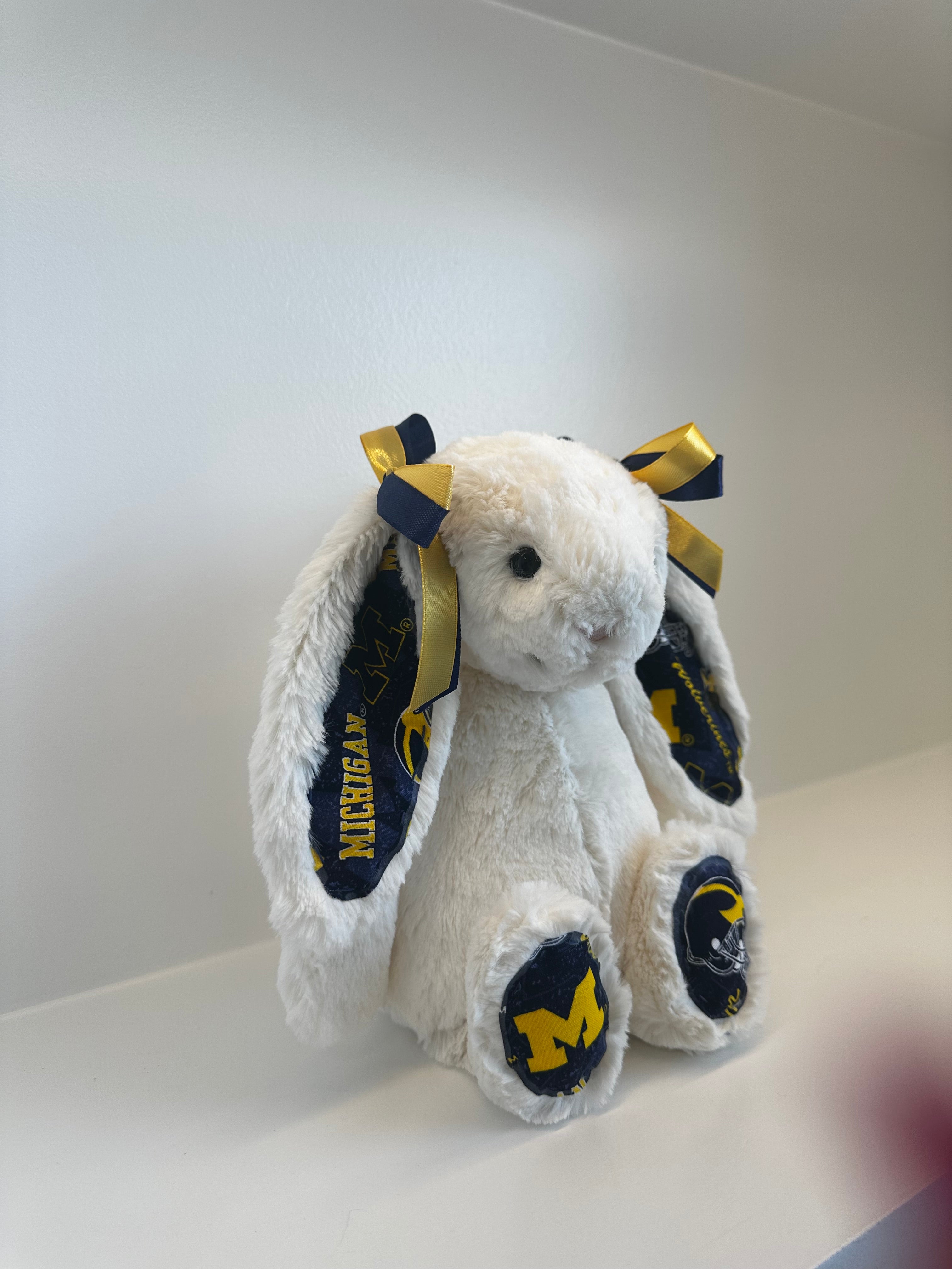 University of Michigan Custom College Jellycat Bashful Bunny