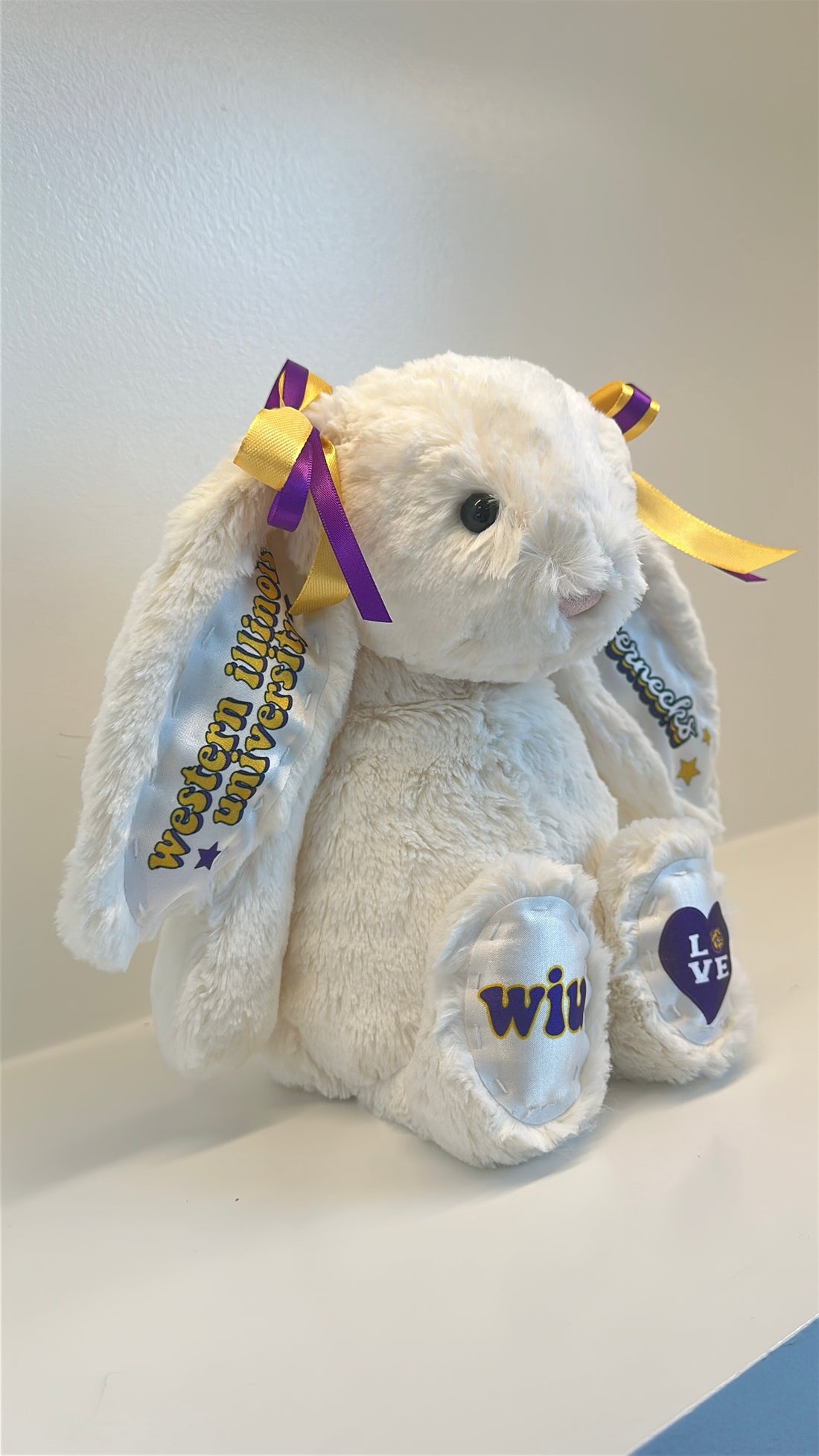 Western Illinois University Custom College Jellycat Bashful Bunny