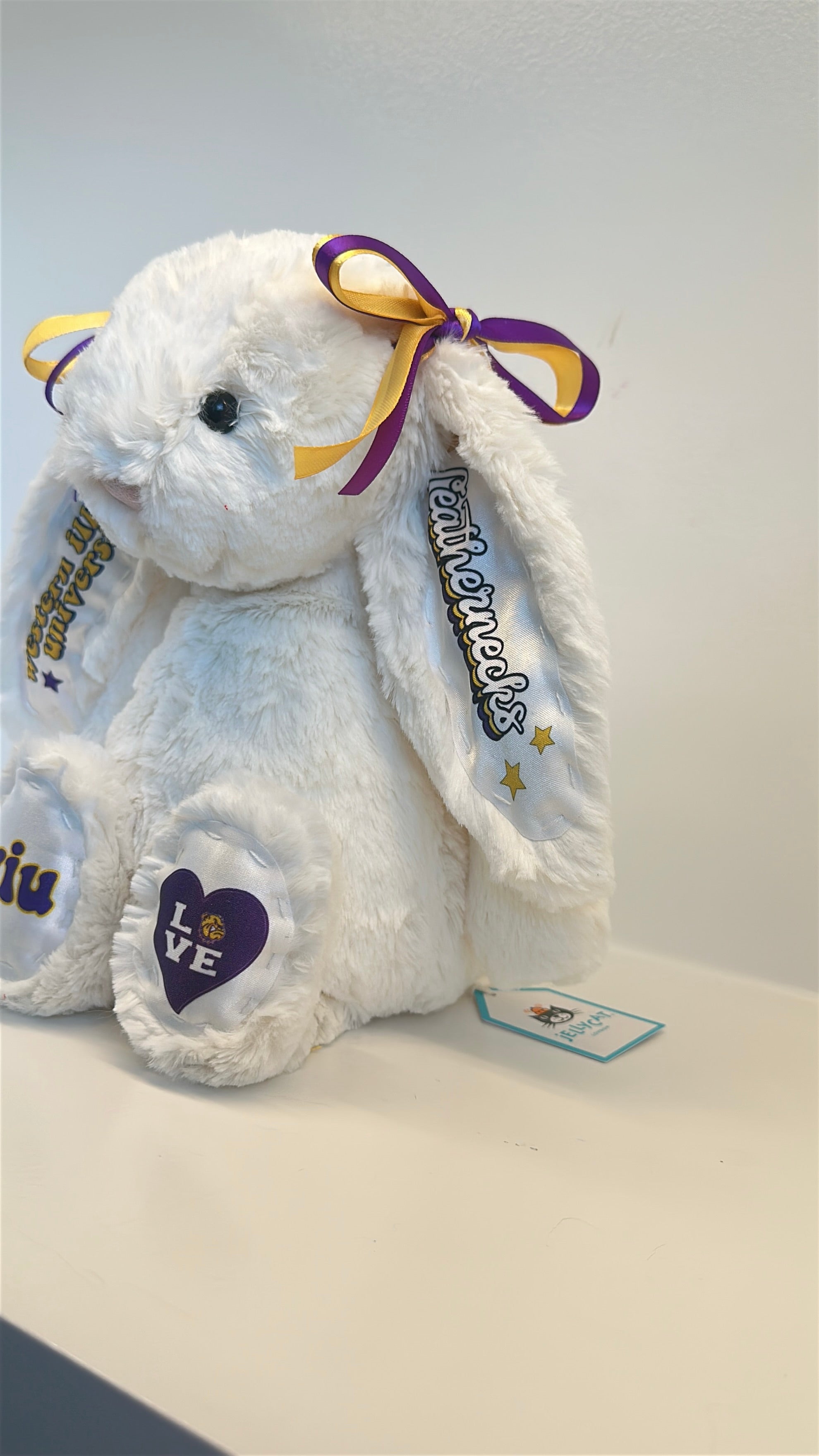 Western Illinois University Custom College Jellycat Bashful Bunny