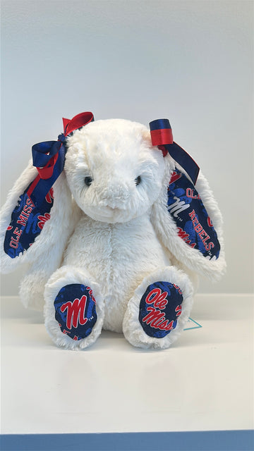 University of Mississippi (Ole Miss) Custom College Jellycat Bashful Bunny