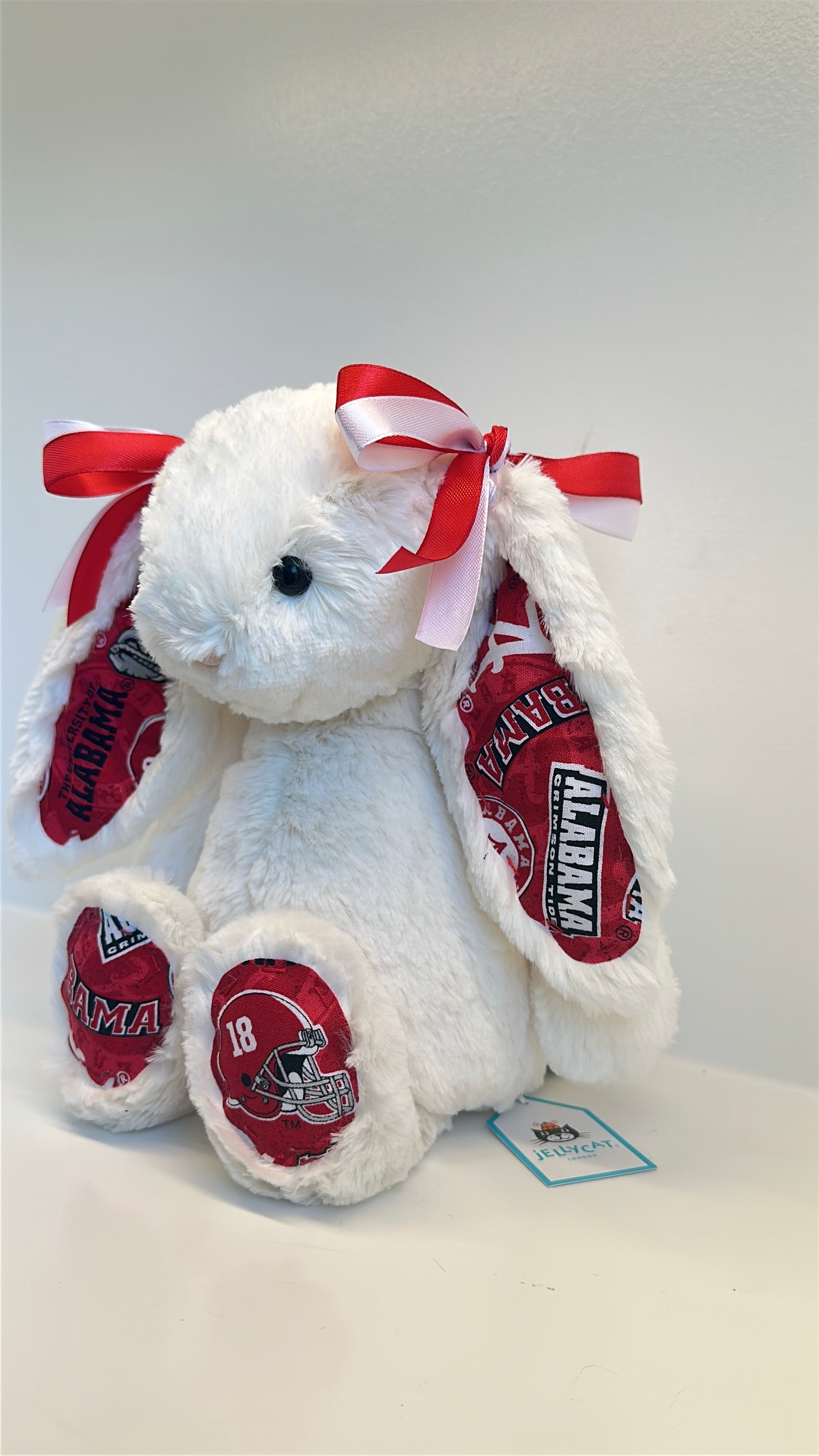 University of Alabama Custom College Jellycat Bashful Bunny
