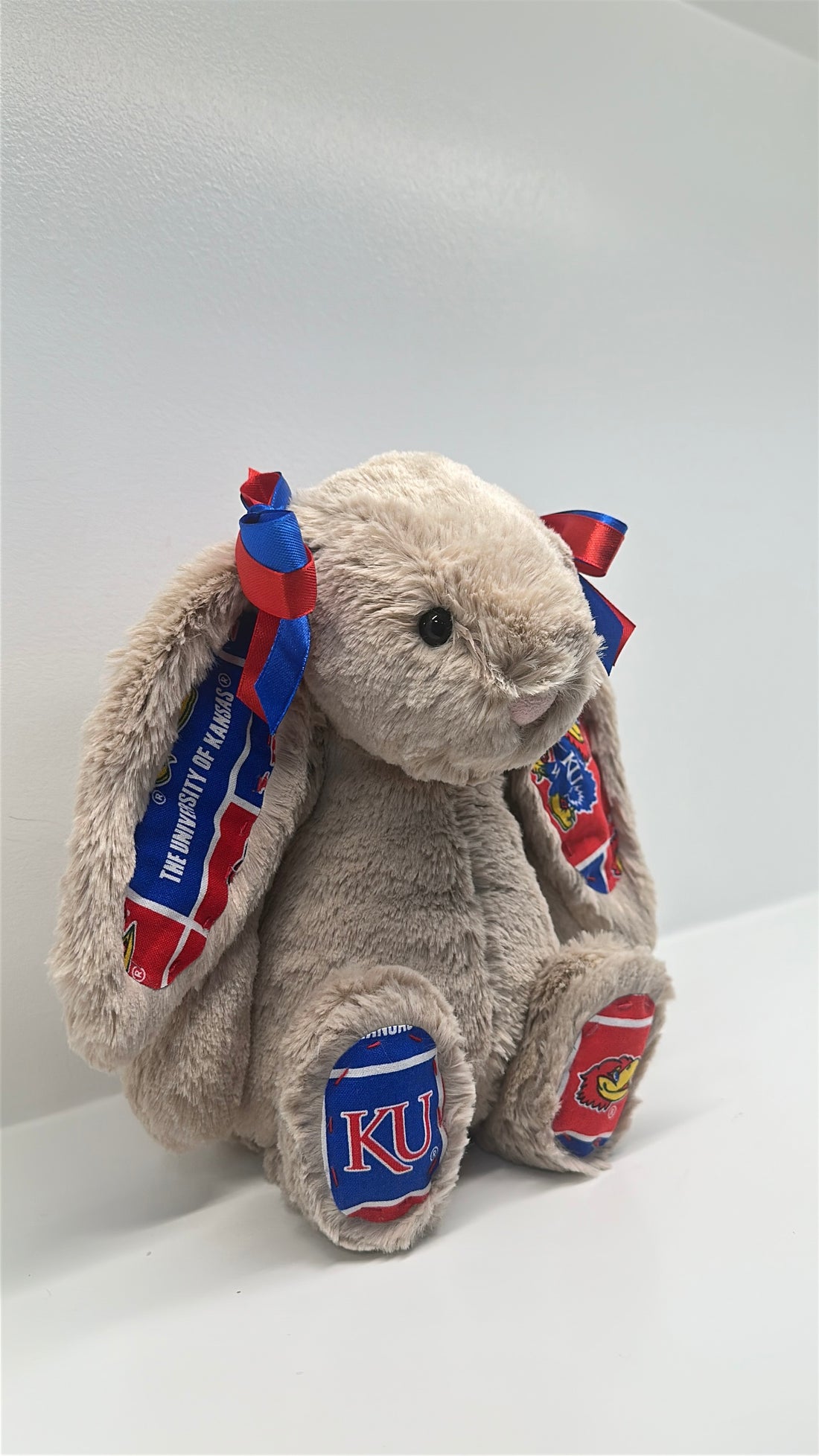 University of Kansas Custom College Jellycat Bashful Bunny