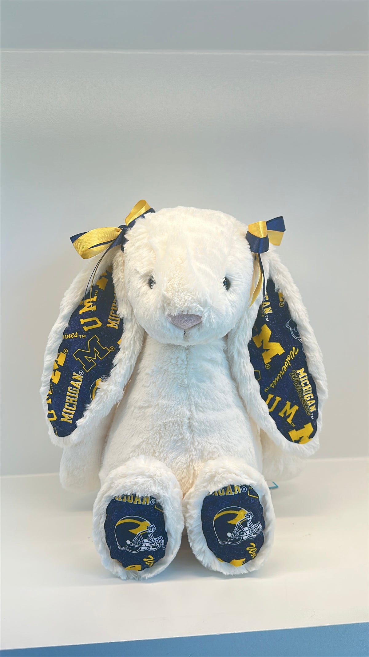 University of Michigan Custom College Jellycat Bashful Bunny