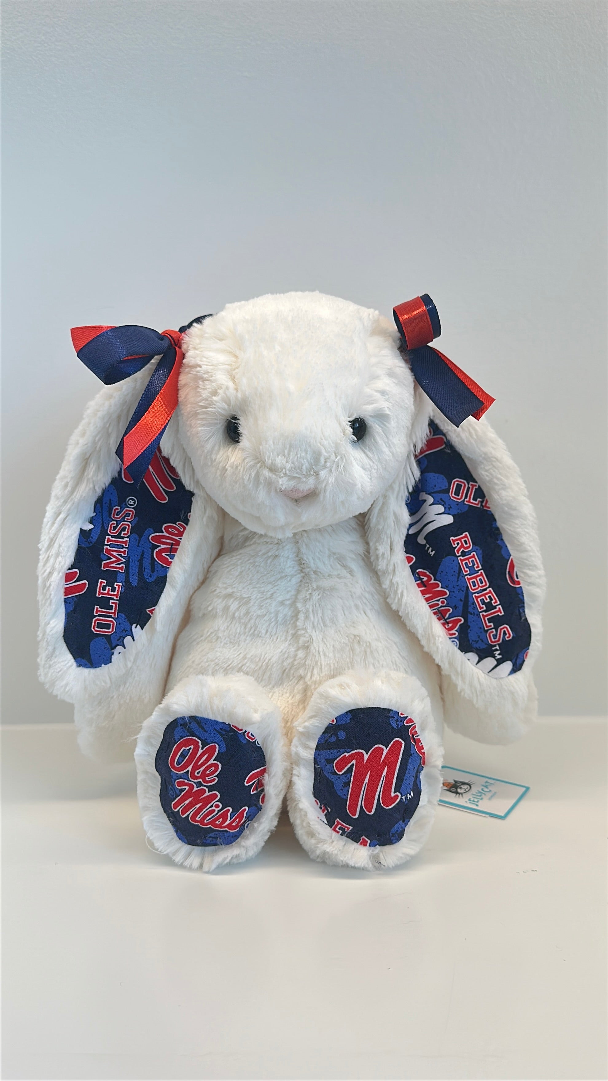 University of Mississippi (Ole Miss) Custom College Jellycat Bashful Bunny