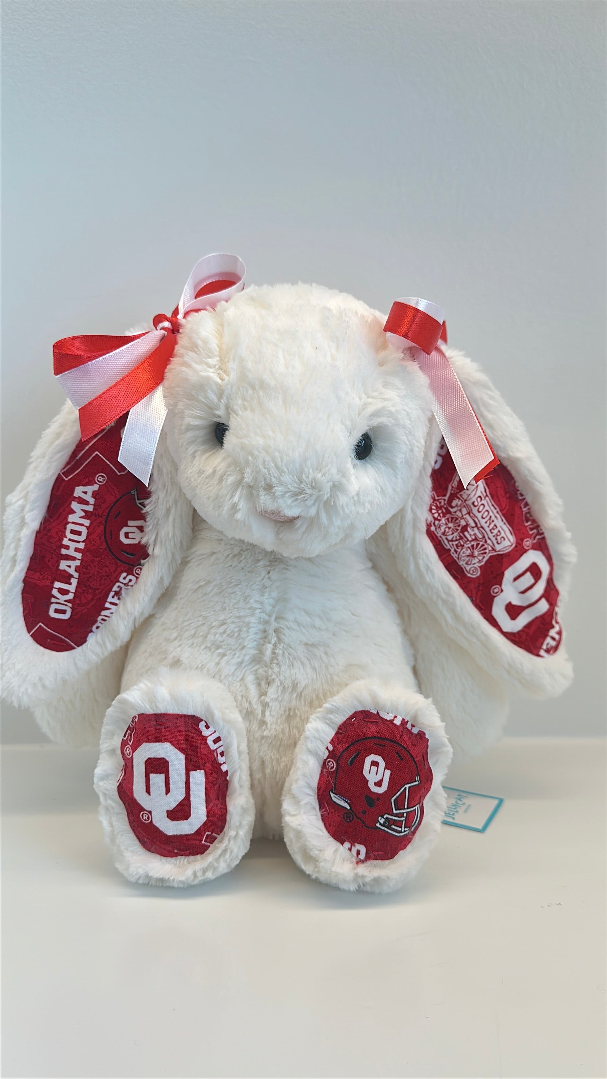 Oklahoma University Custom College Jellycat Bashful Bunny