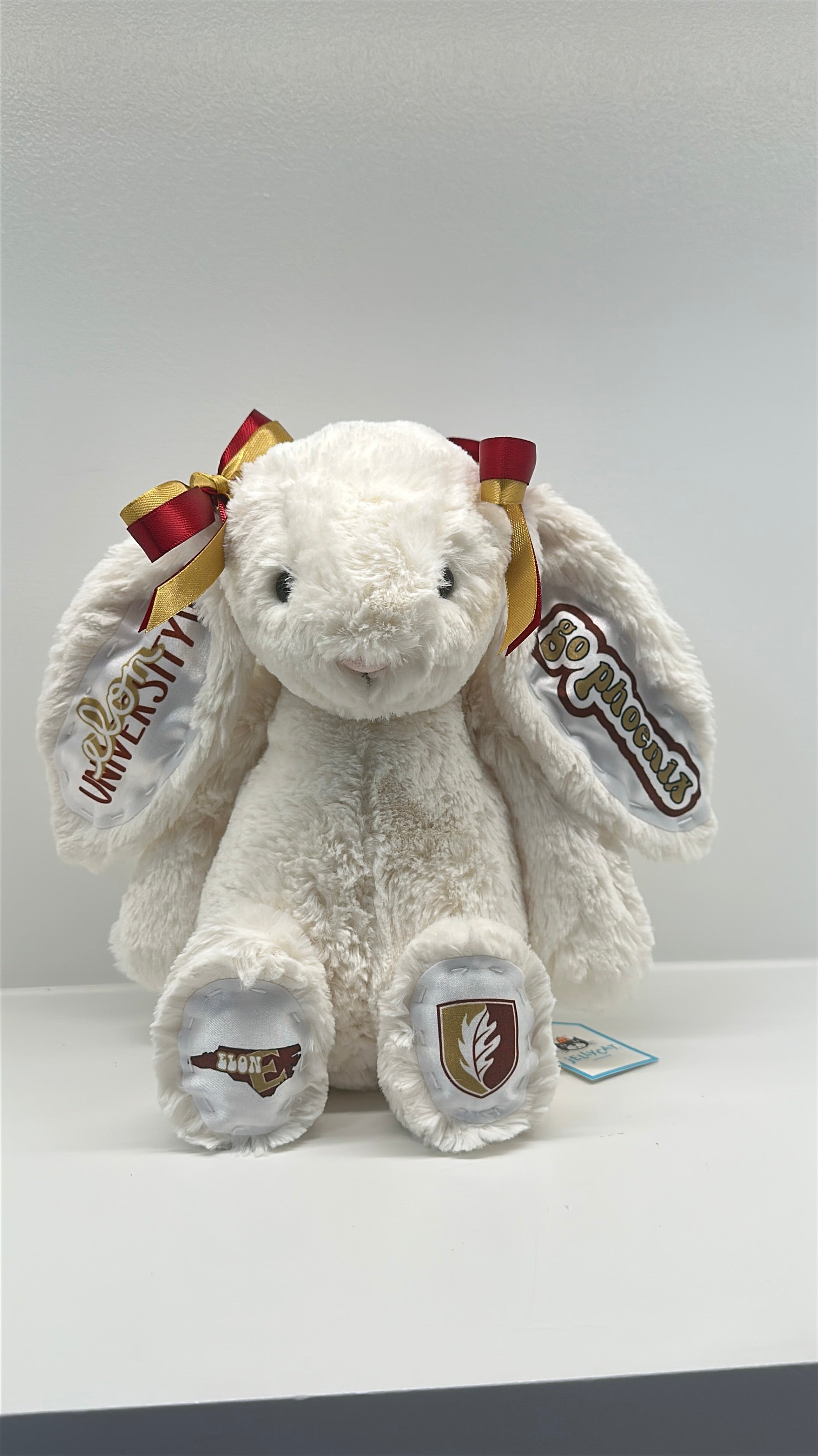 Elon University Custom College Jellycat Bashful Bunny