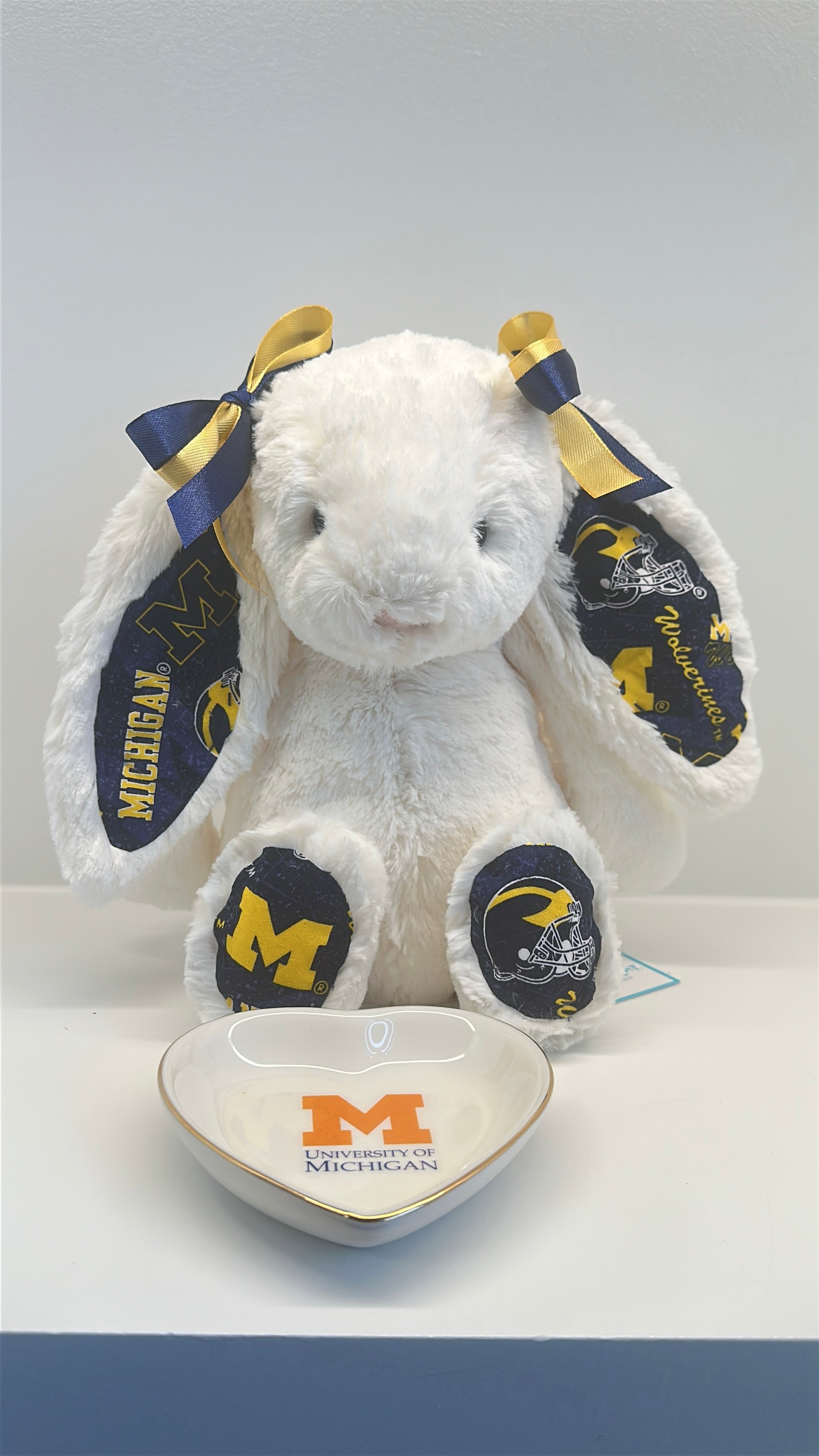 University of Michigan Custom College Jellycat Bashful Bunny