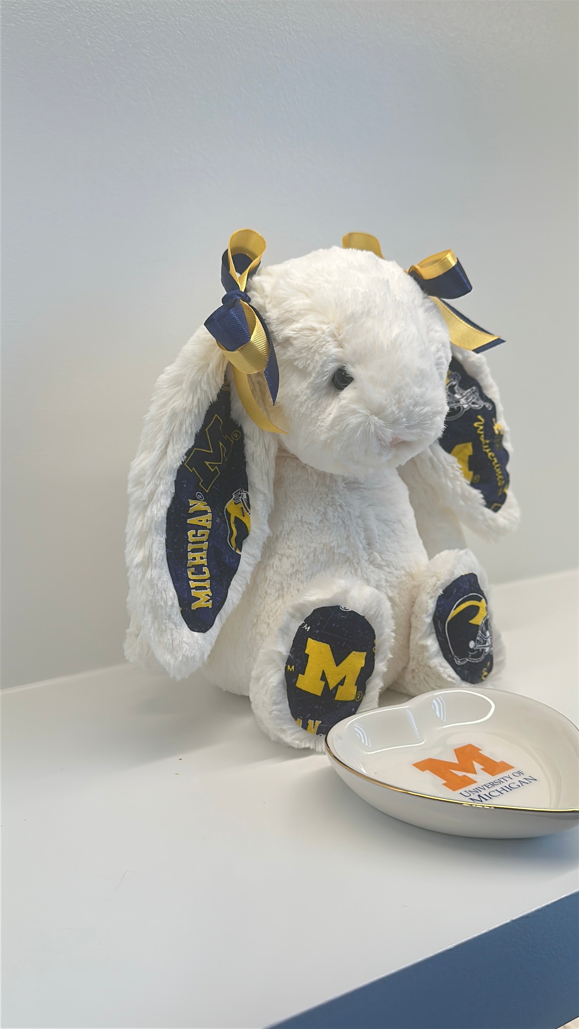 University of Michigan Custom College Jellycat Bashful Bunny