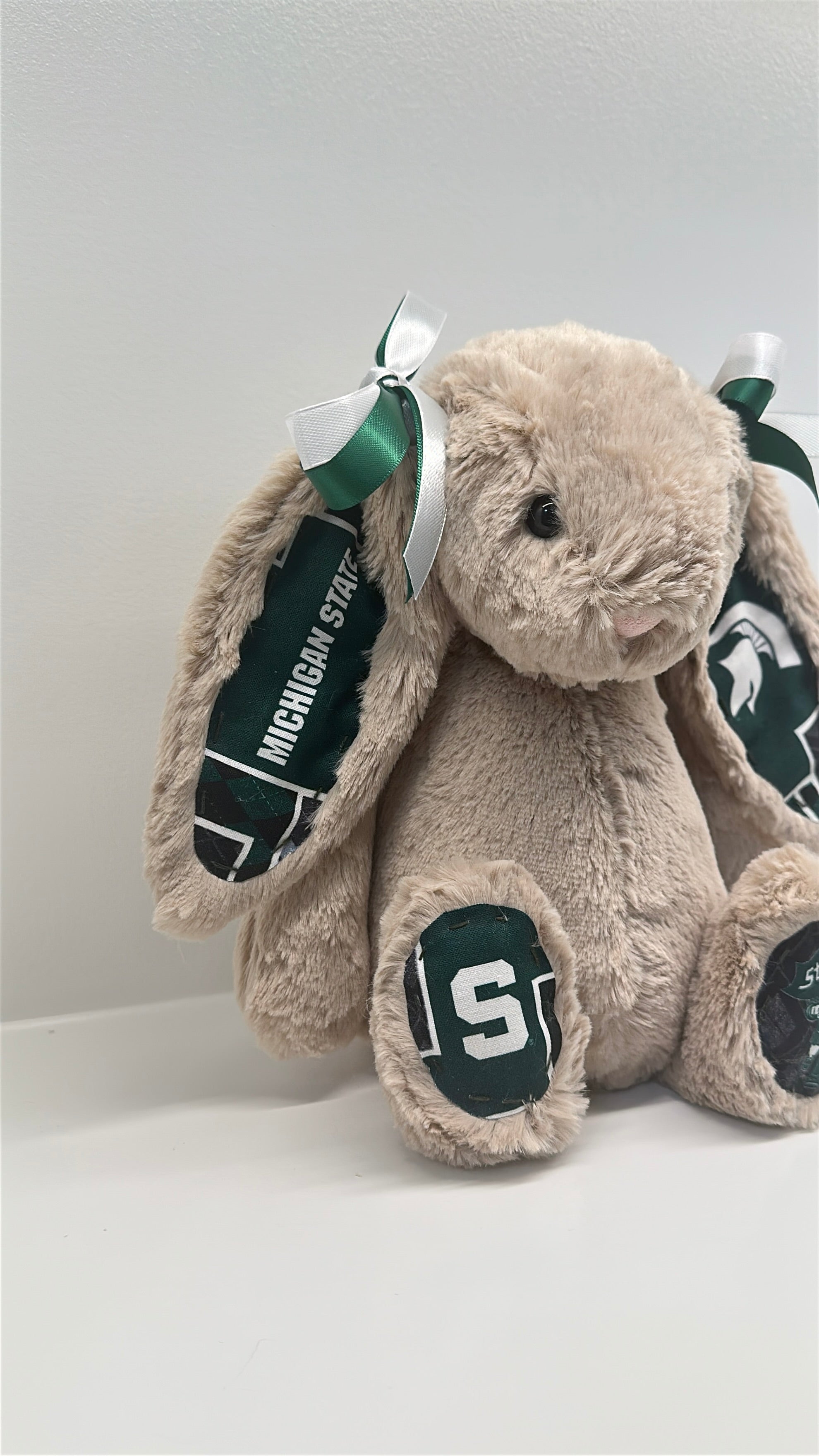 Michigan State University Custom College Jellycat Bashful Bunny