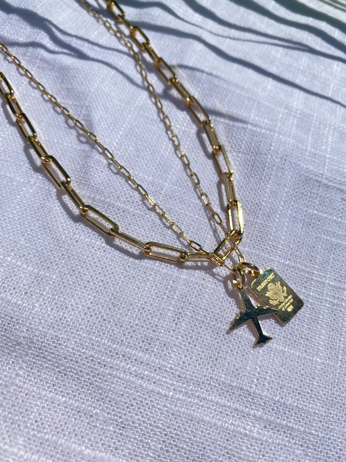 Views & Co. Live. Love. Travel Necklace Set