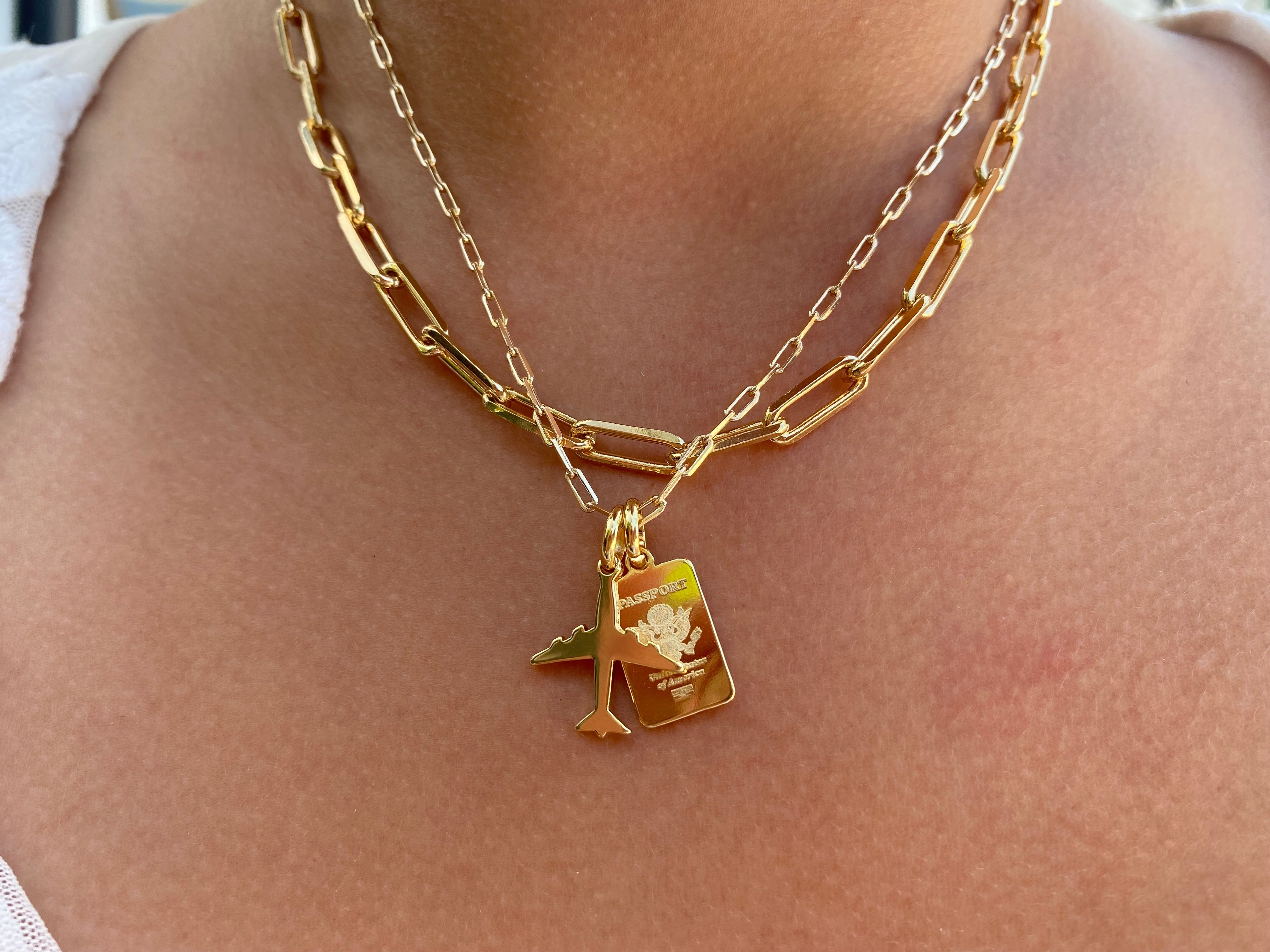 Views & Co. Live. Love. Travel Necklace Set