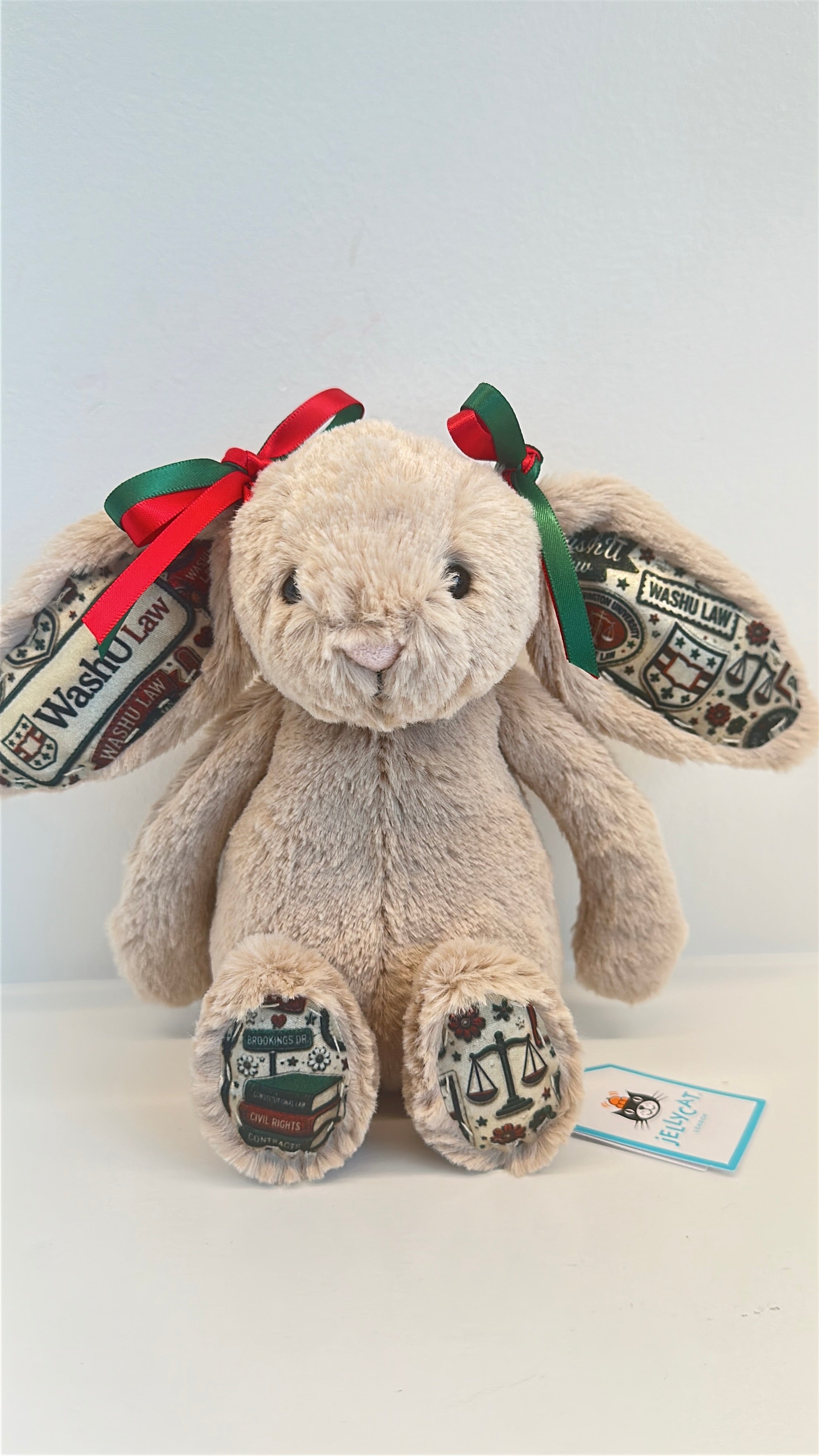 Washington University (WashU) Fully Custom Jellycat Bunny