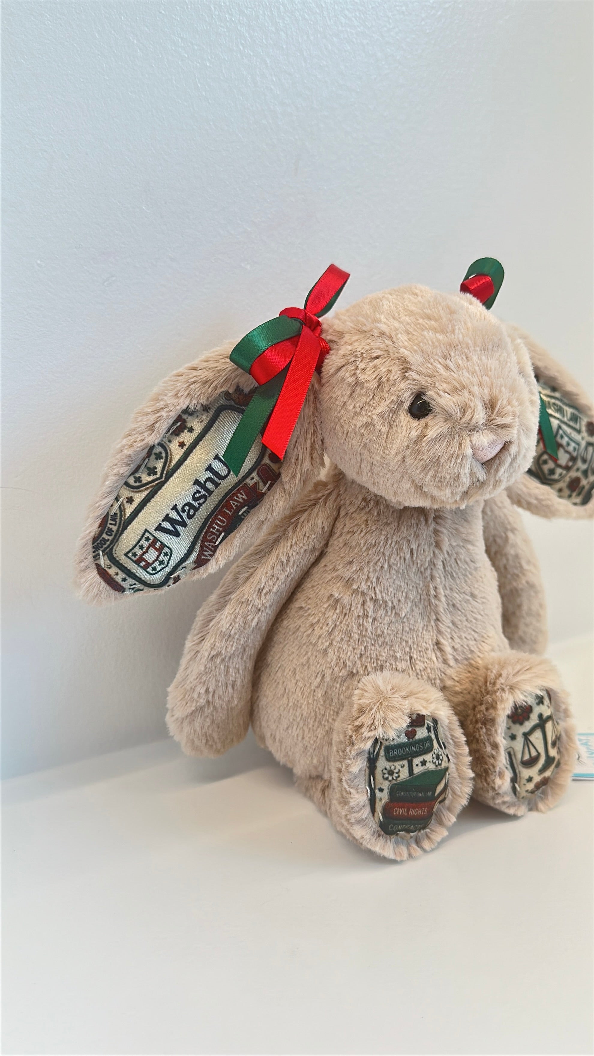 Washington University (WashU) Fully Custom Jellycat Bunny