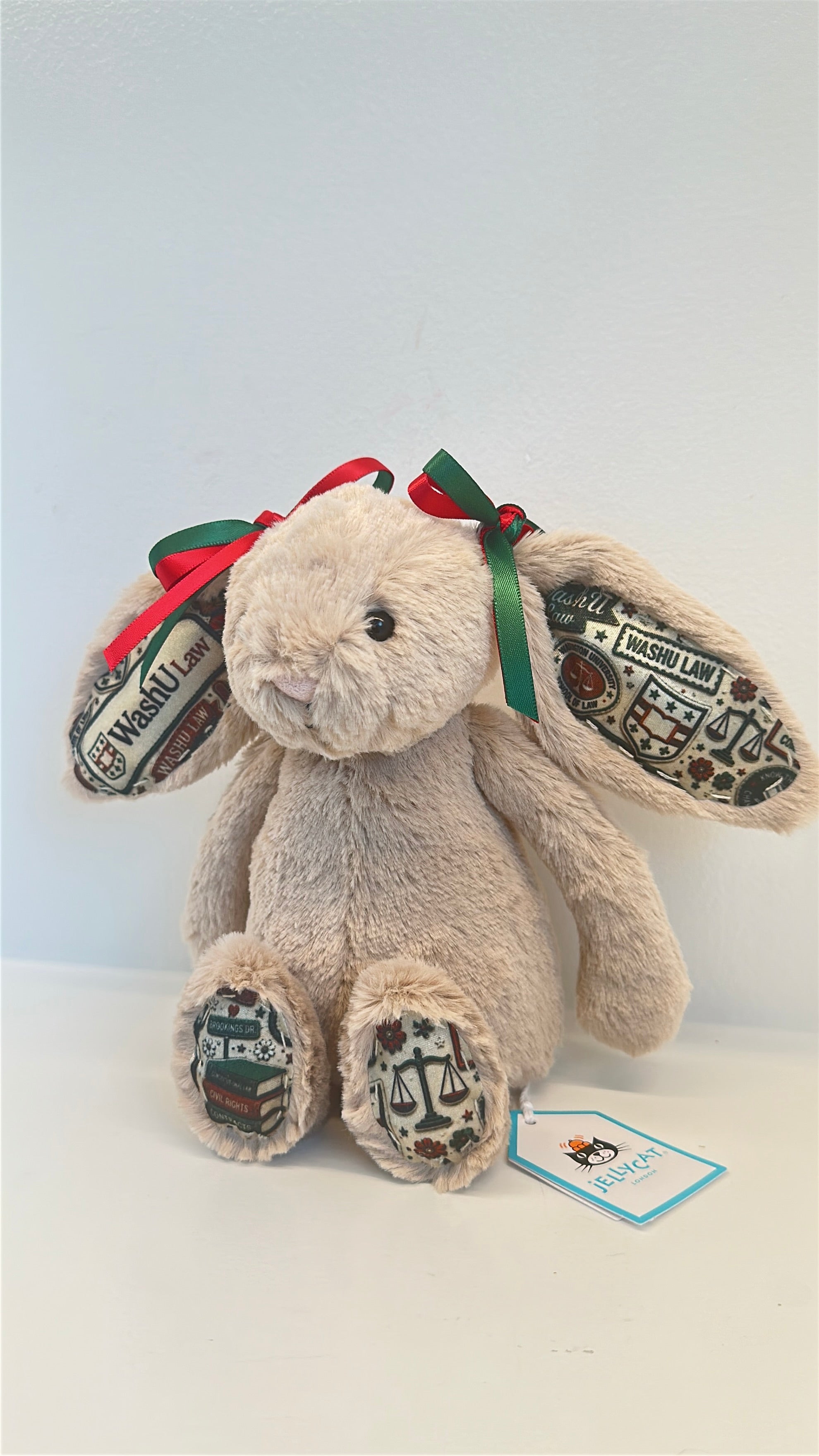 Washington University (WashU) Fully Custom Jellycat Bunny