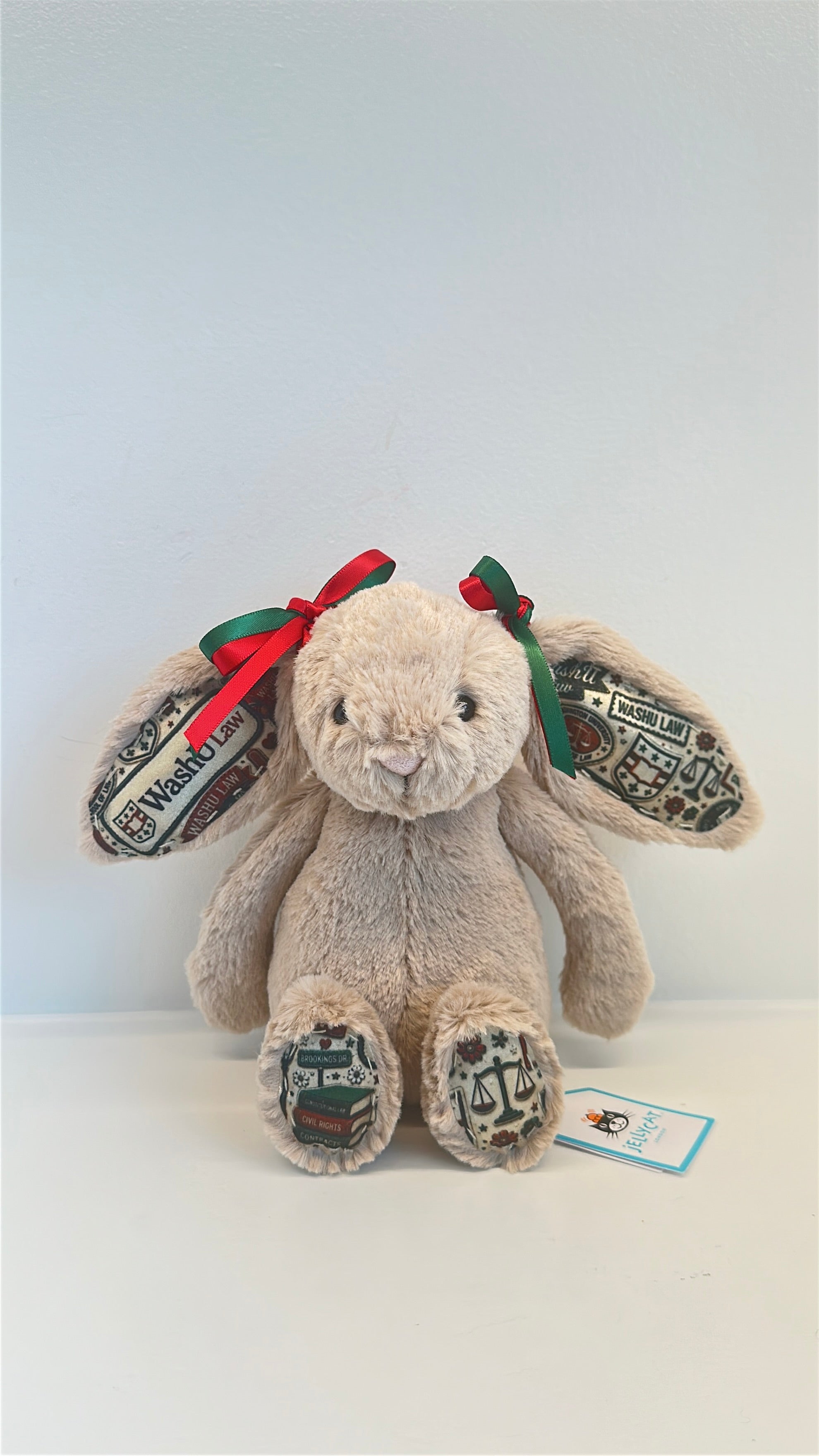 Washington University (WashU) Fully Custom Jellycat Bunny