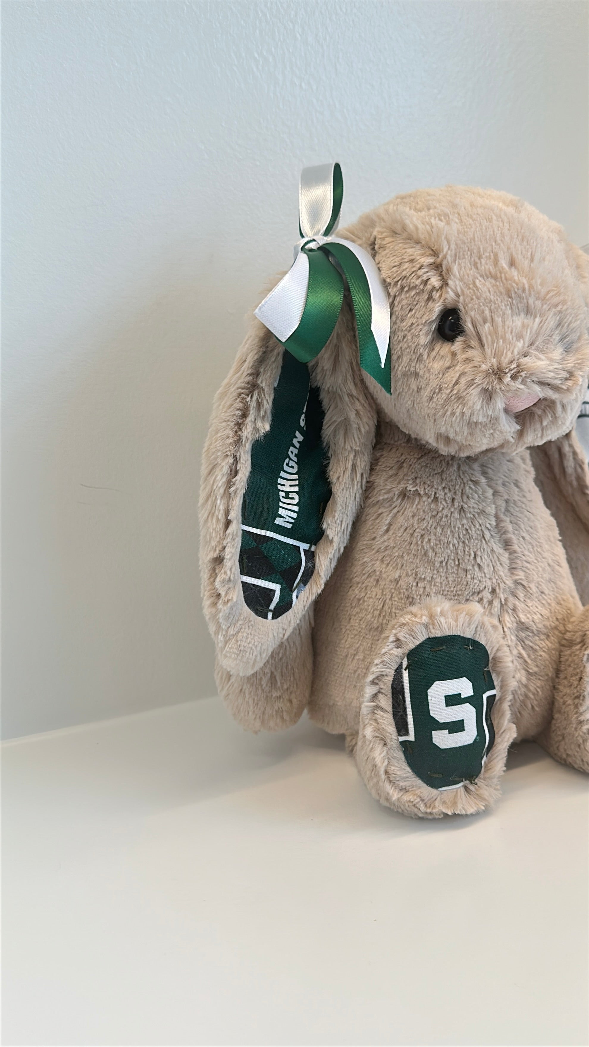 Michigan State University Custom College Jellycat Bashful Bunny