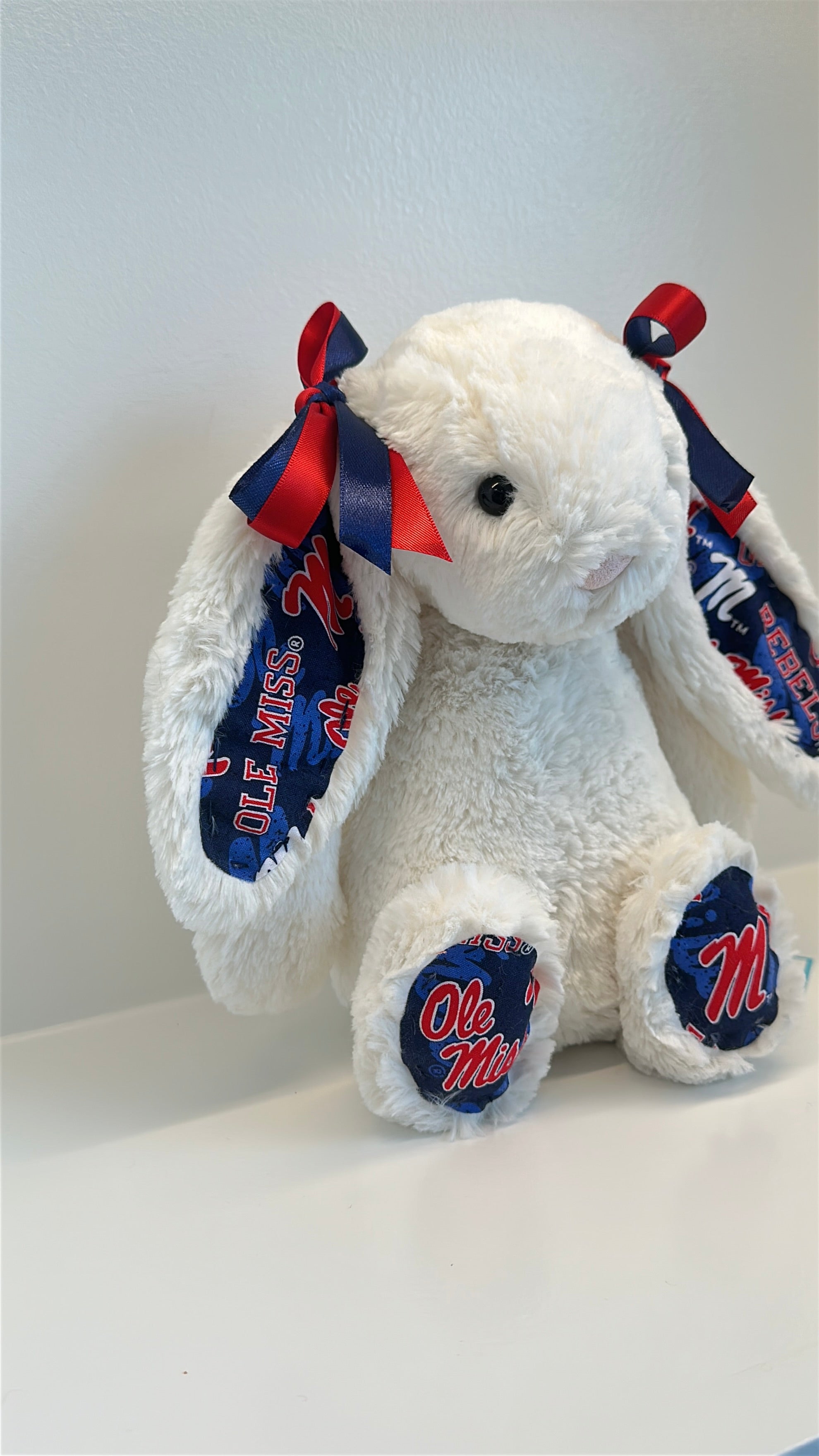 University of Mississippi (Ole Miss) Custom College Jellycat Bashful Bunny