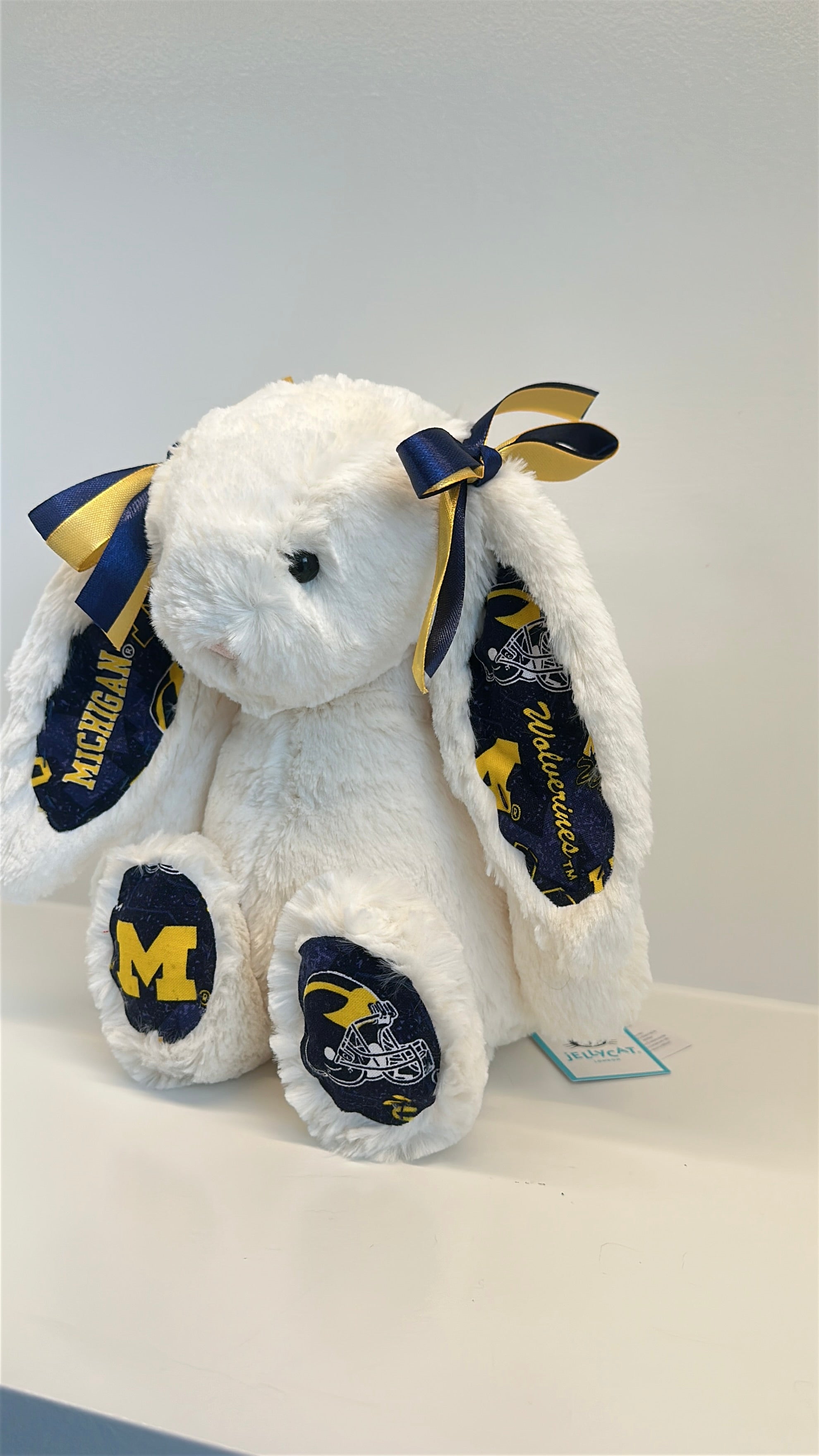 University of Michigan Custom College Jellycat Bashful Bunny