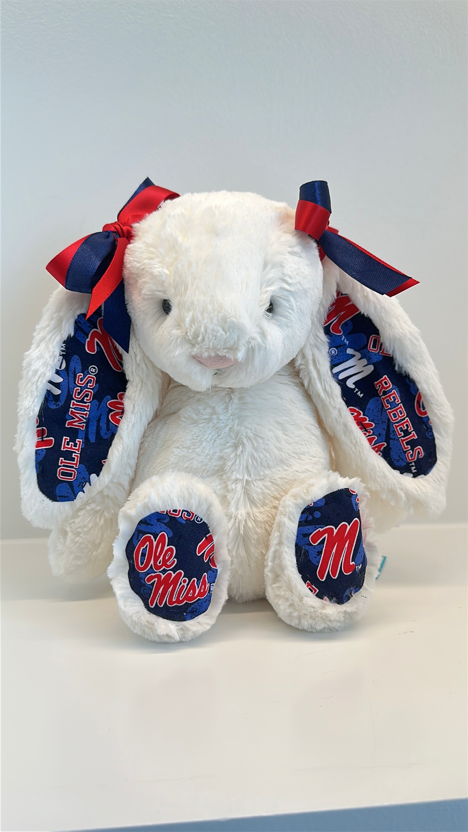 University of Mississippi (Ole Miss) Custom College Jellycat Bashful Bunny