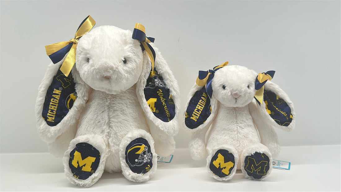 University of Michigan Custom College Jellycat Bashful Bunny