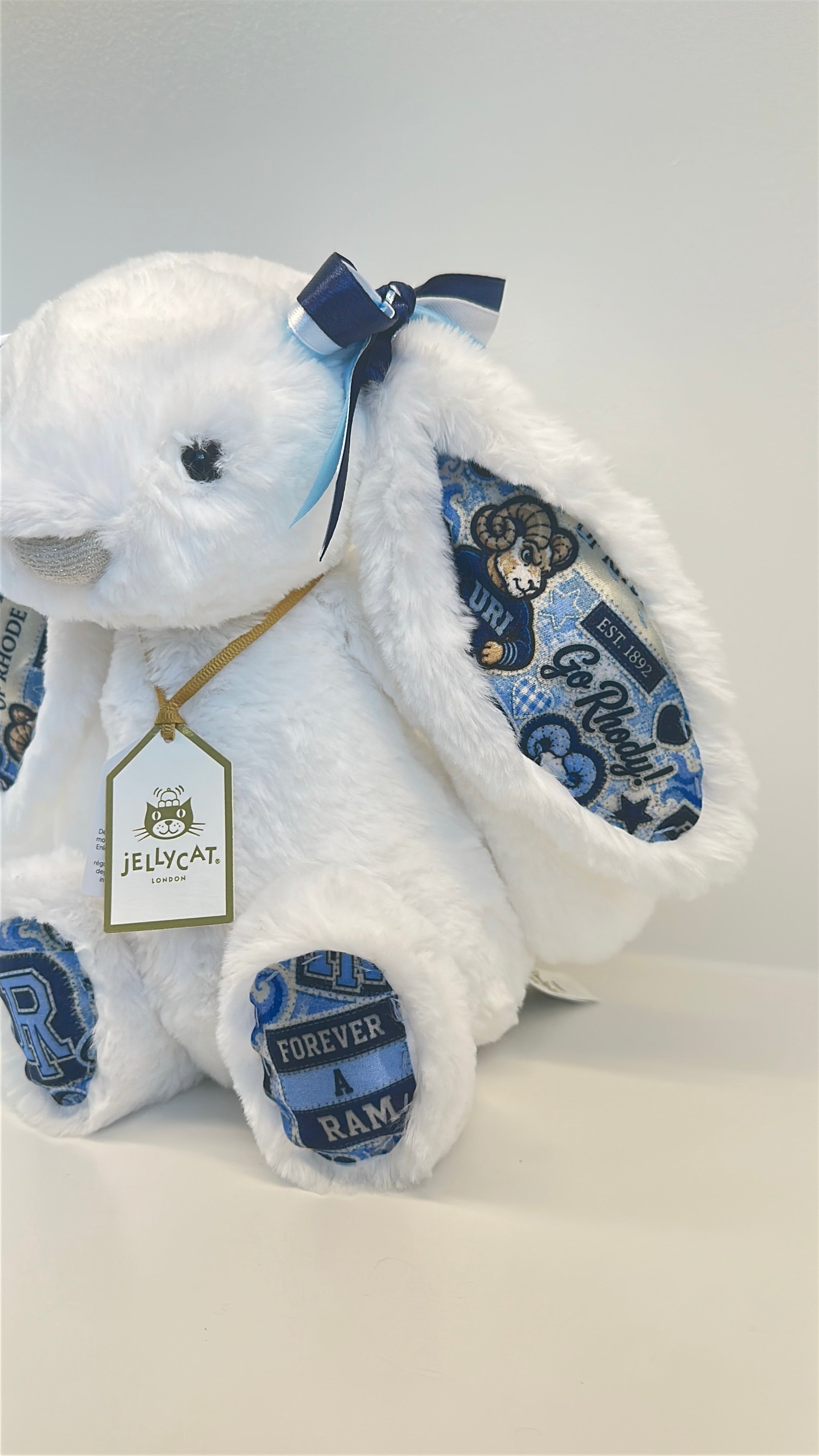 University of Rhode Island (URI) Fully Custom College Jellycat Bunny