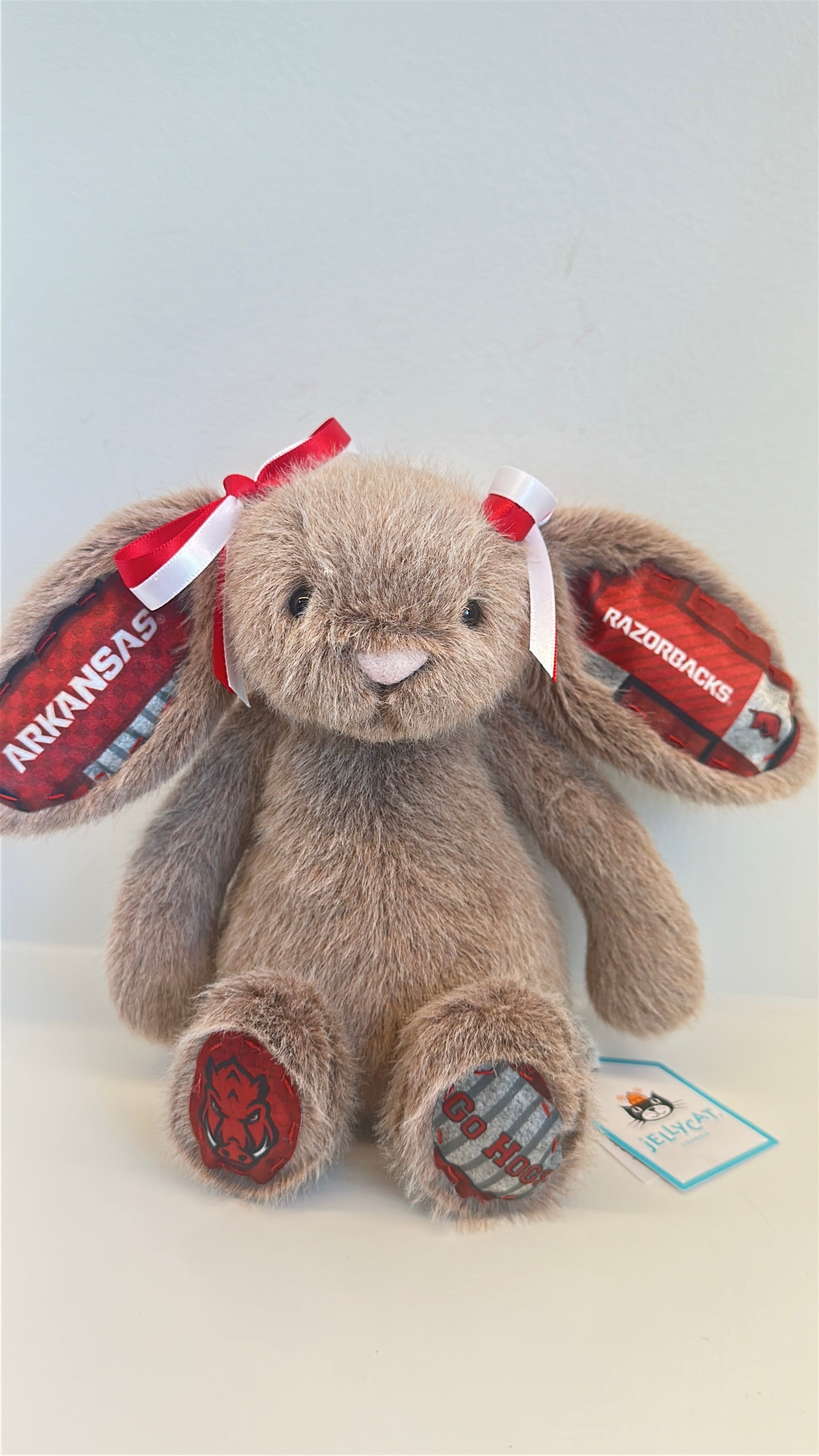 University of Arkansas Custom College Jellycat Bunny