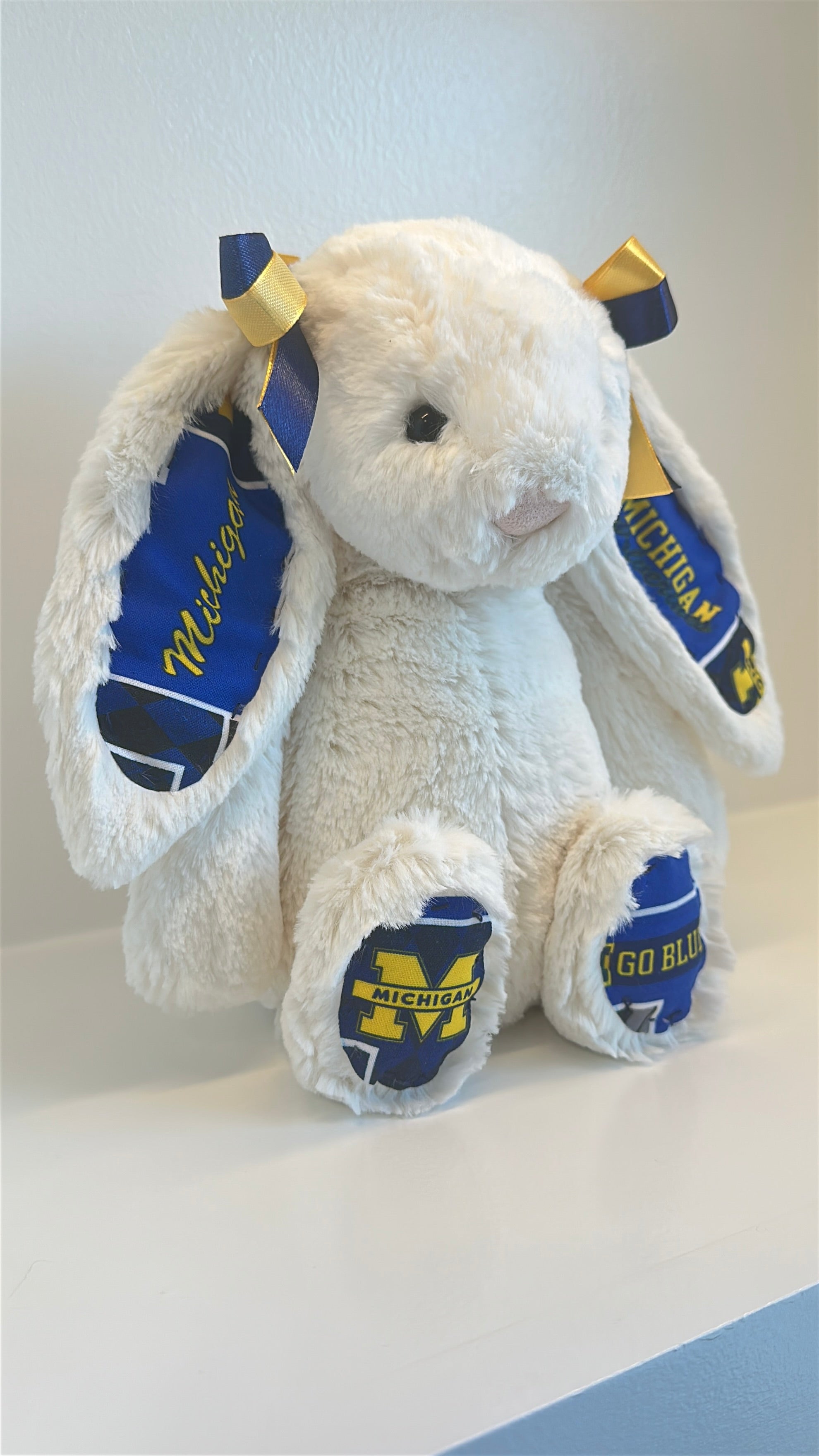 University of Michigan Custom College Jellycat Bashful Bunny
