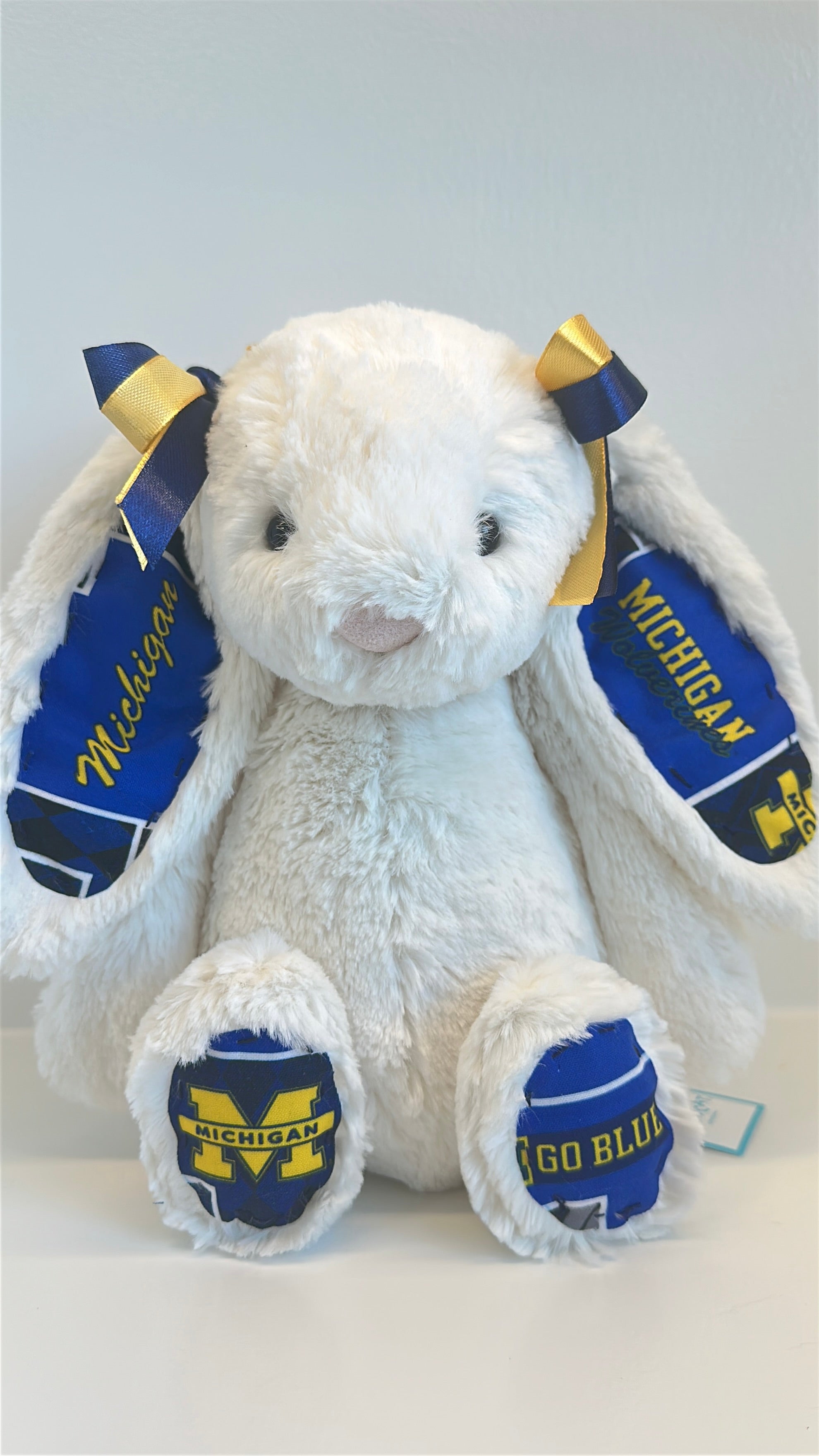 University of Michigan Custom College Jellycat Bashful Bunny