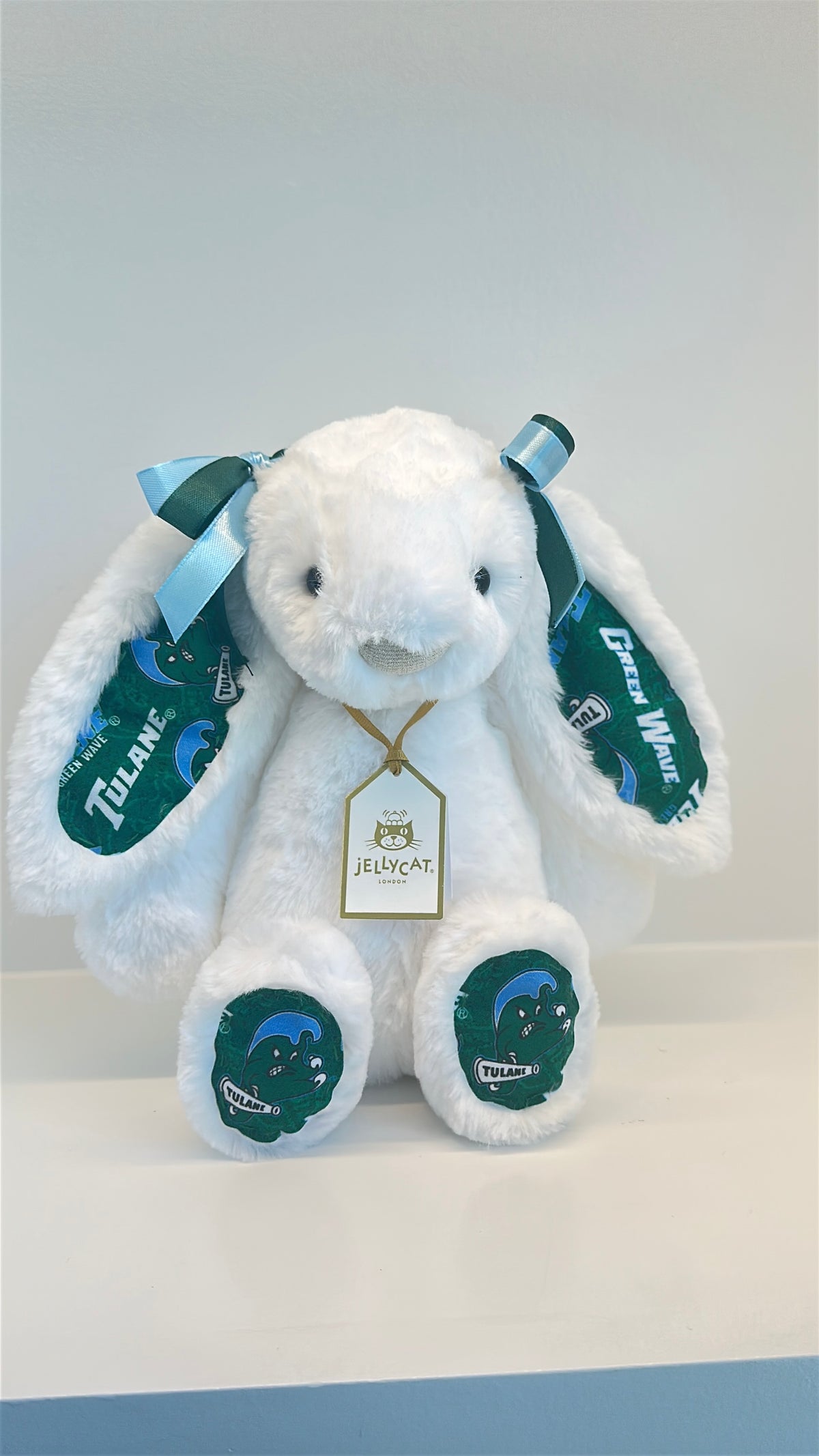 Tulane University Custom College Jellycat Bashful Bunny