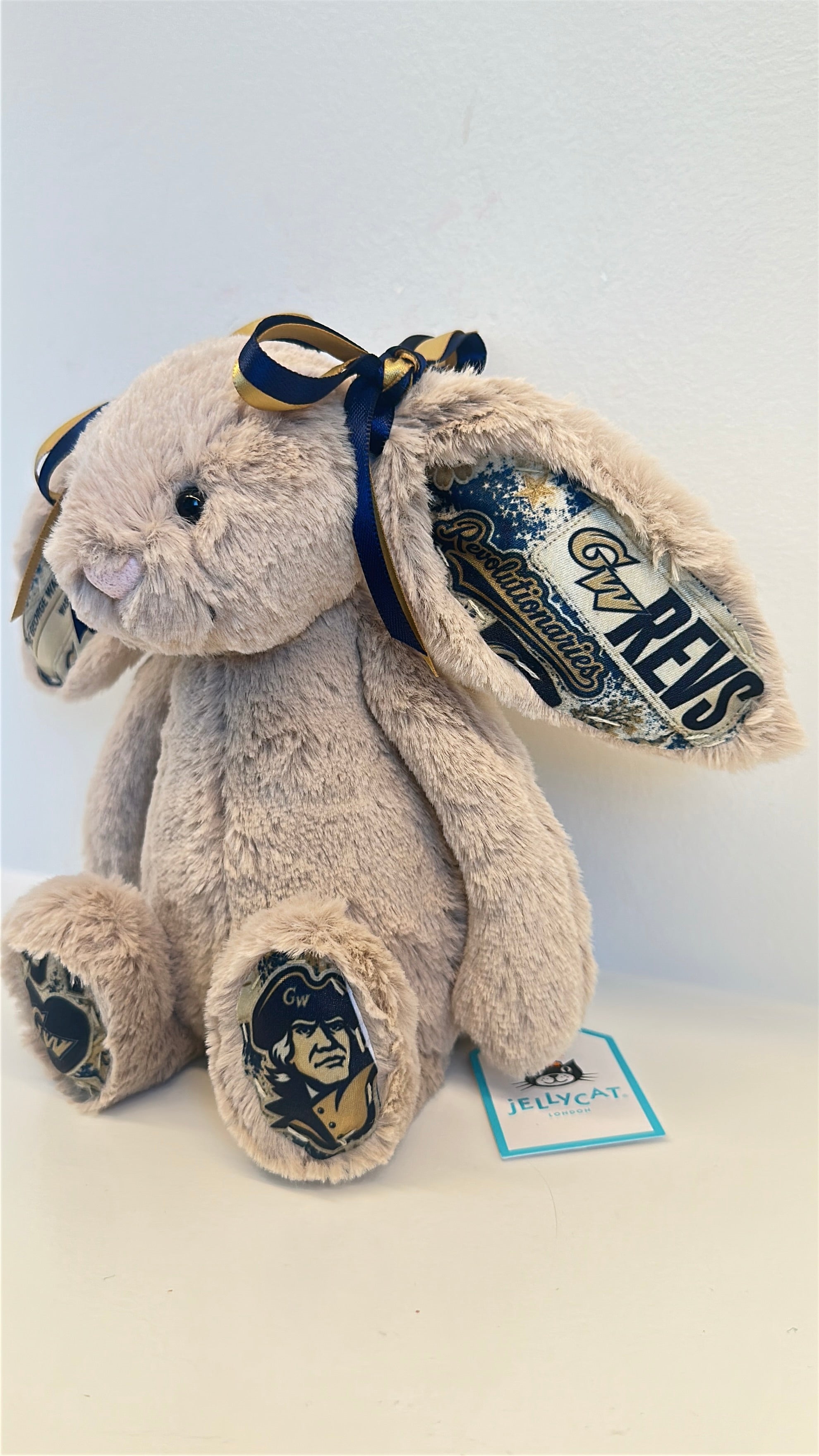 George Washington University (GW) Fully Custom College Jellycat Bunny