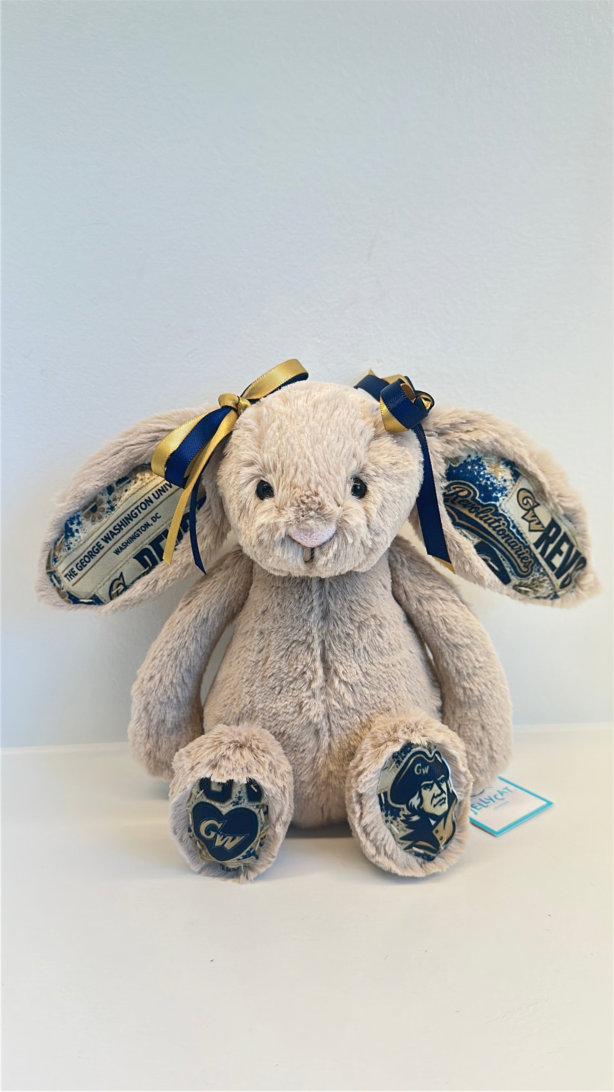 George Washington University (GW) Fully Custom College Jellycat Bunny