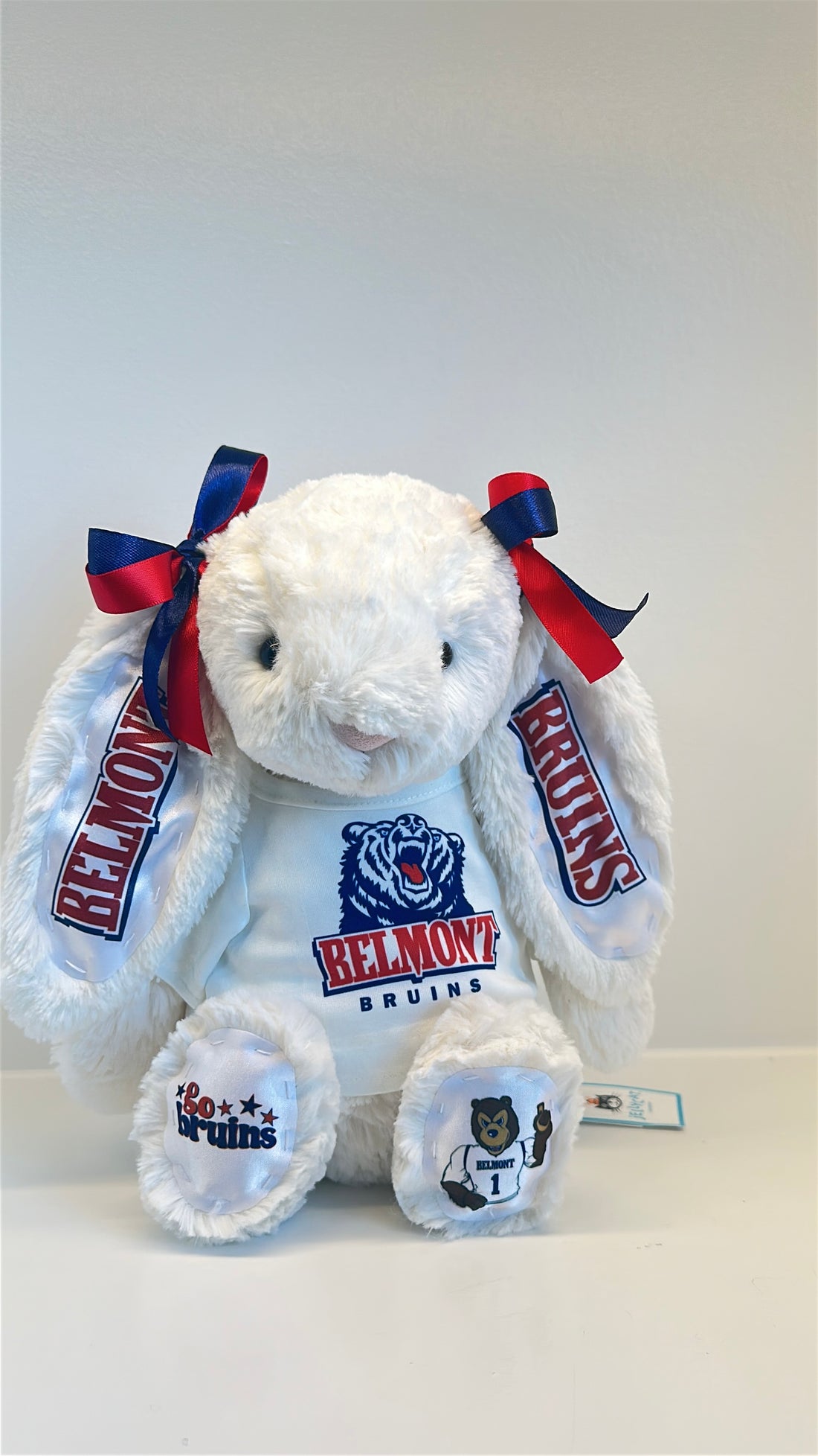 Belmont University Custom College Jellycat Bashful Bunny