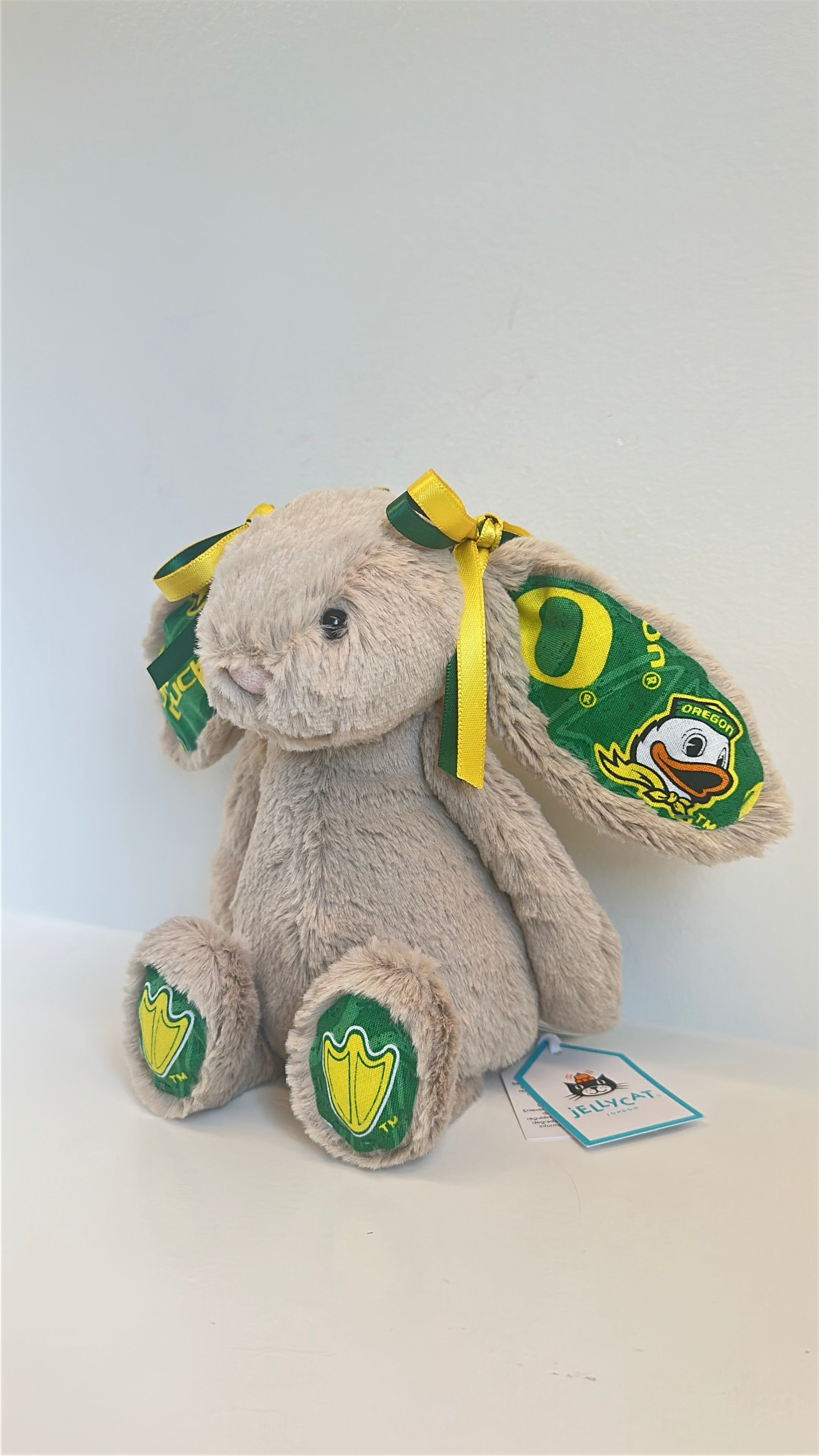 University of Oregon Custom College Jellycat Bashful Bunny