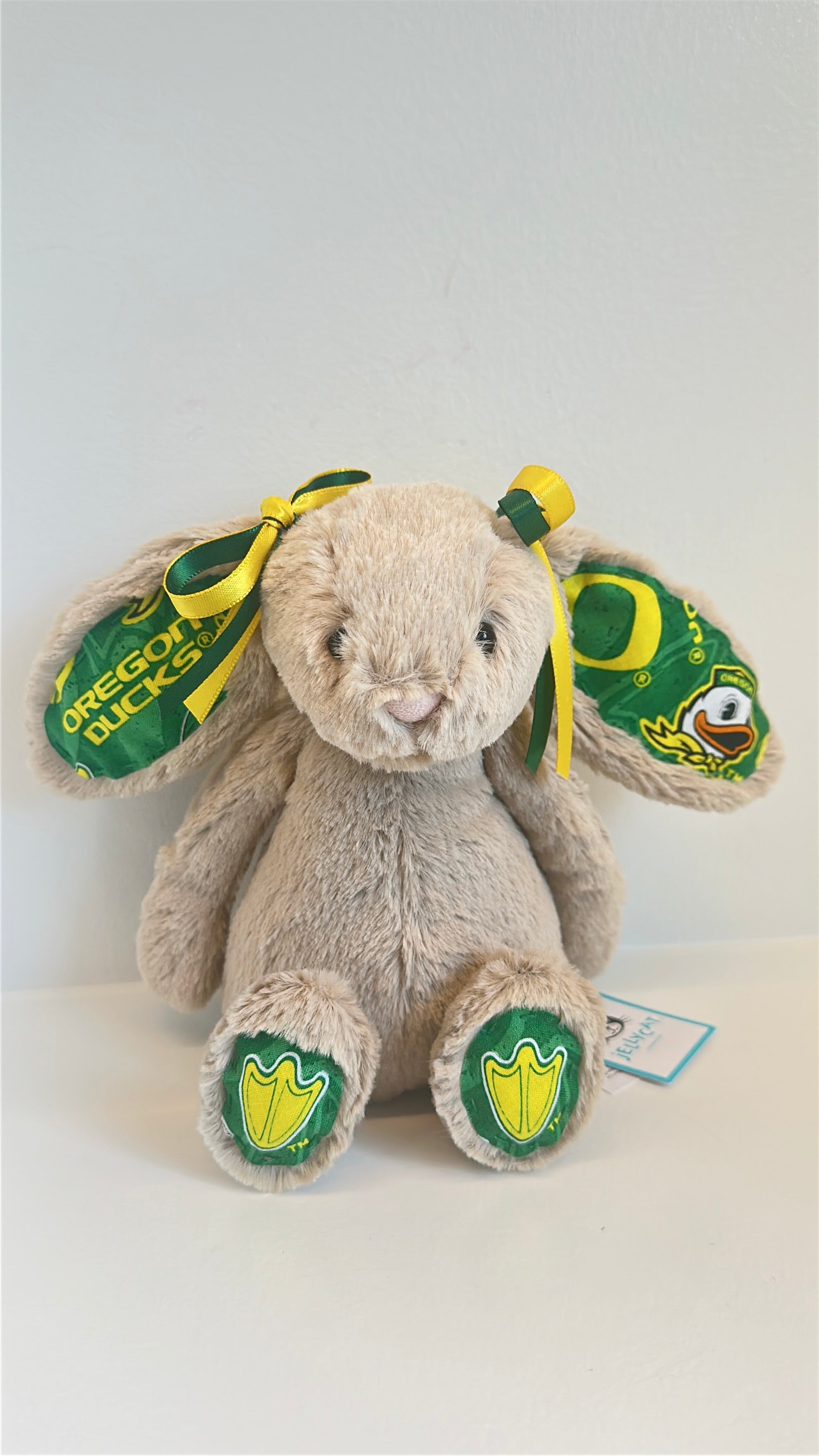 University of Oregon Custom College Jellycat Bashful Bunny