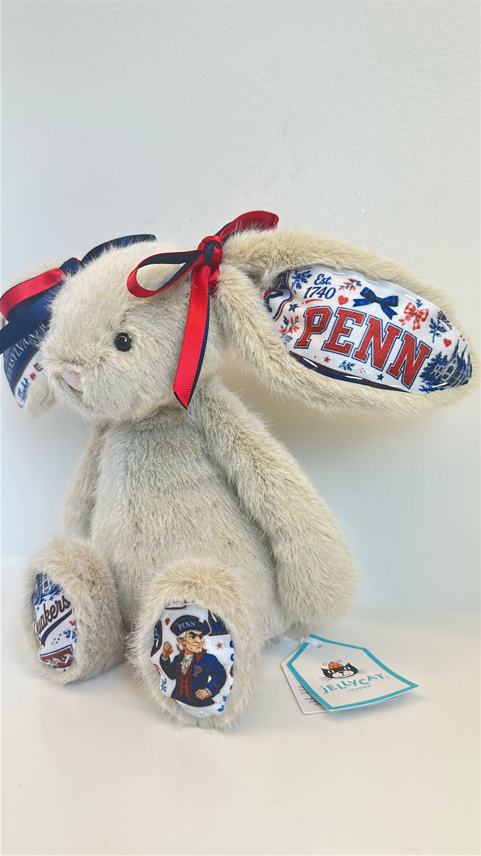 University of Pennslyvania Fully Custom College Jellycat Bunny