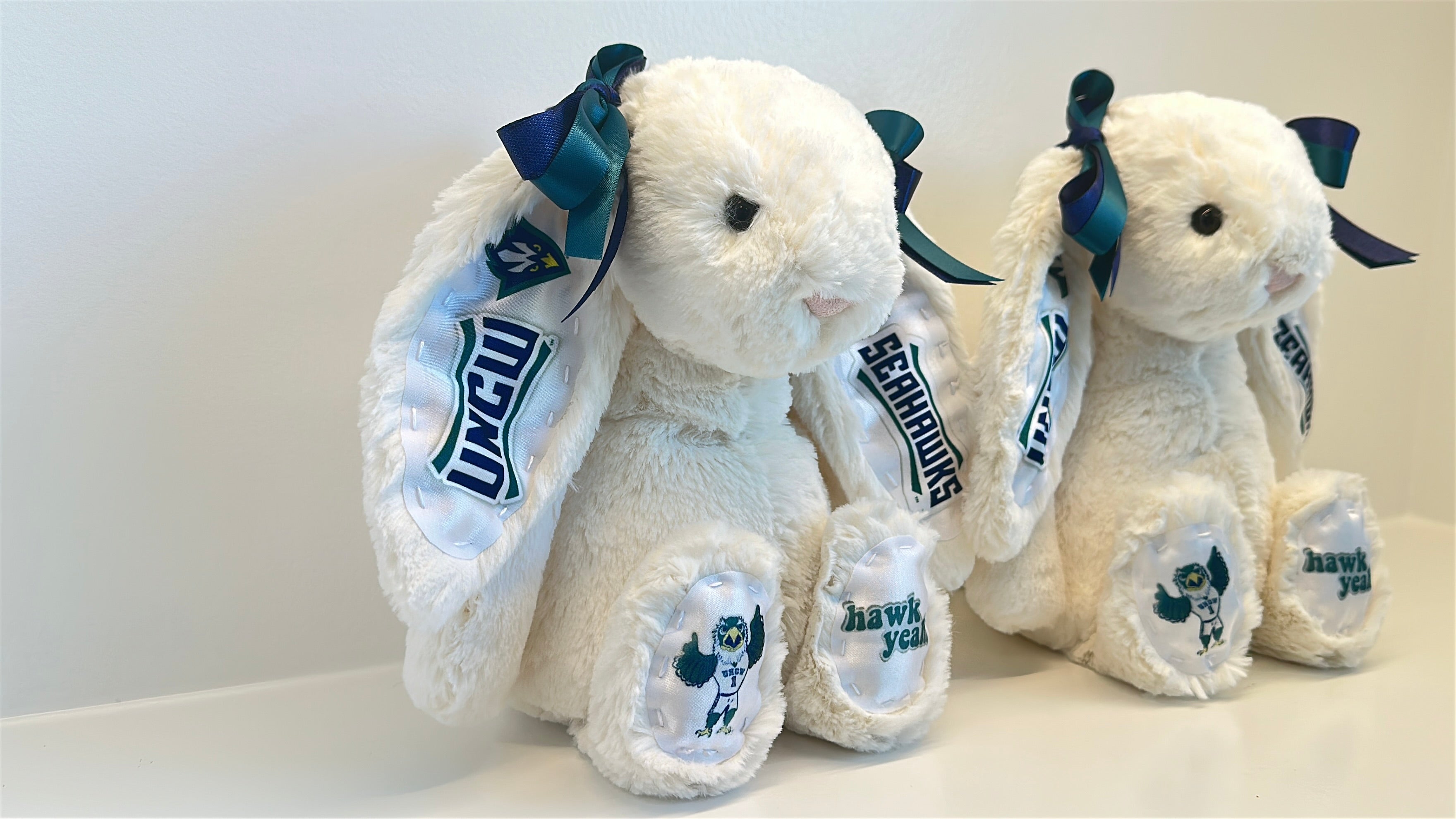 University of North Carolina Wilmington (UNCW) Custom College Jellycat Bashful Bunny