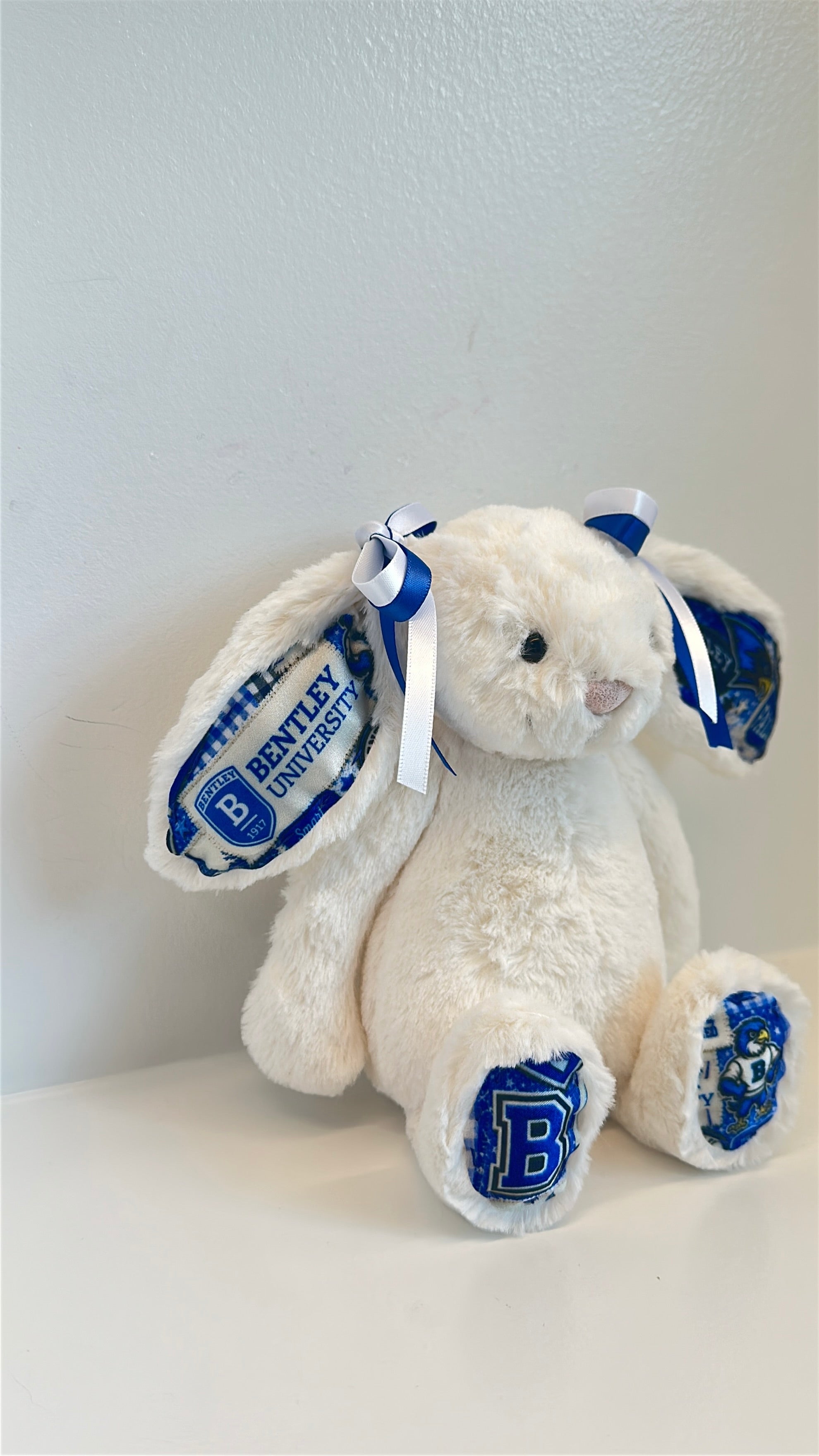 Bentley University Custom College Jellycat Bashful Bunny