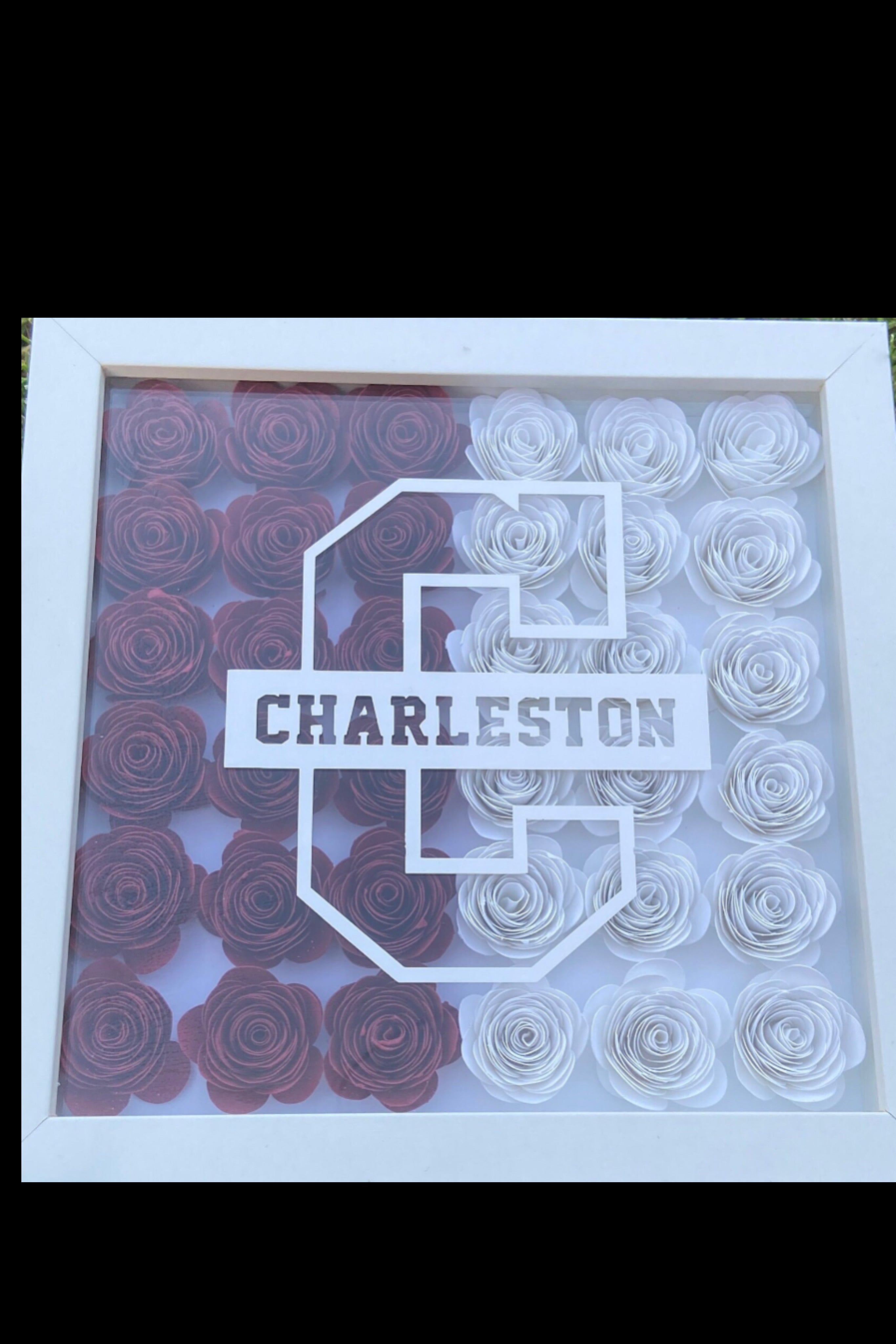 Custom College Flower Shadowbox