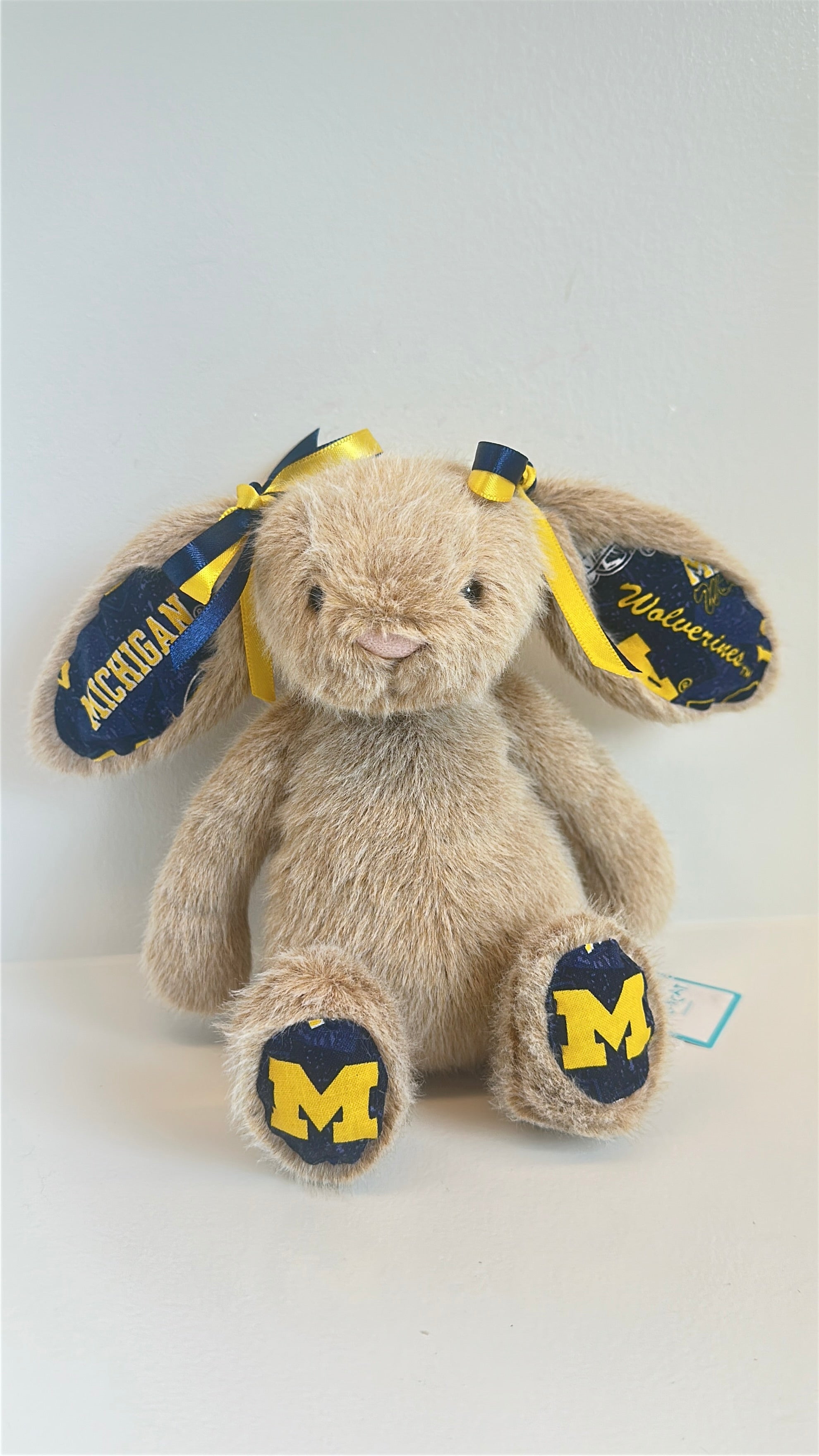 University of Michigan Custom College Jellycat Bashful Bunny