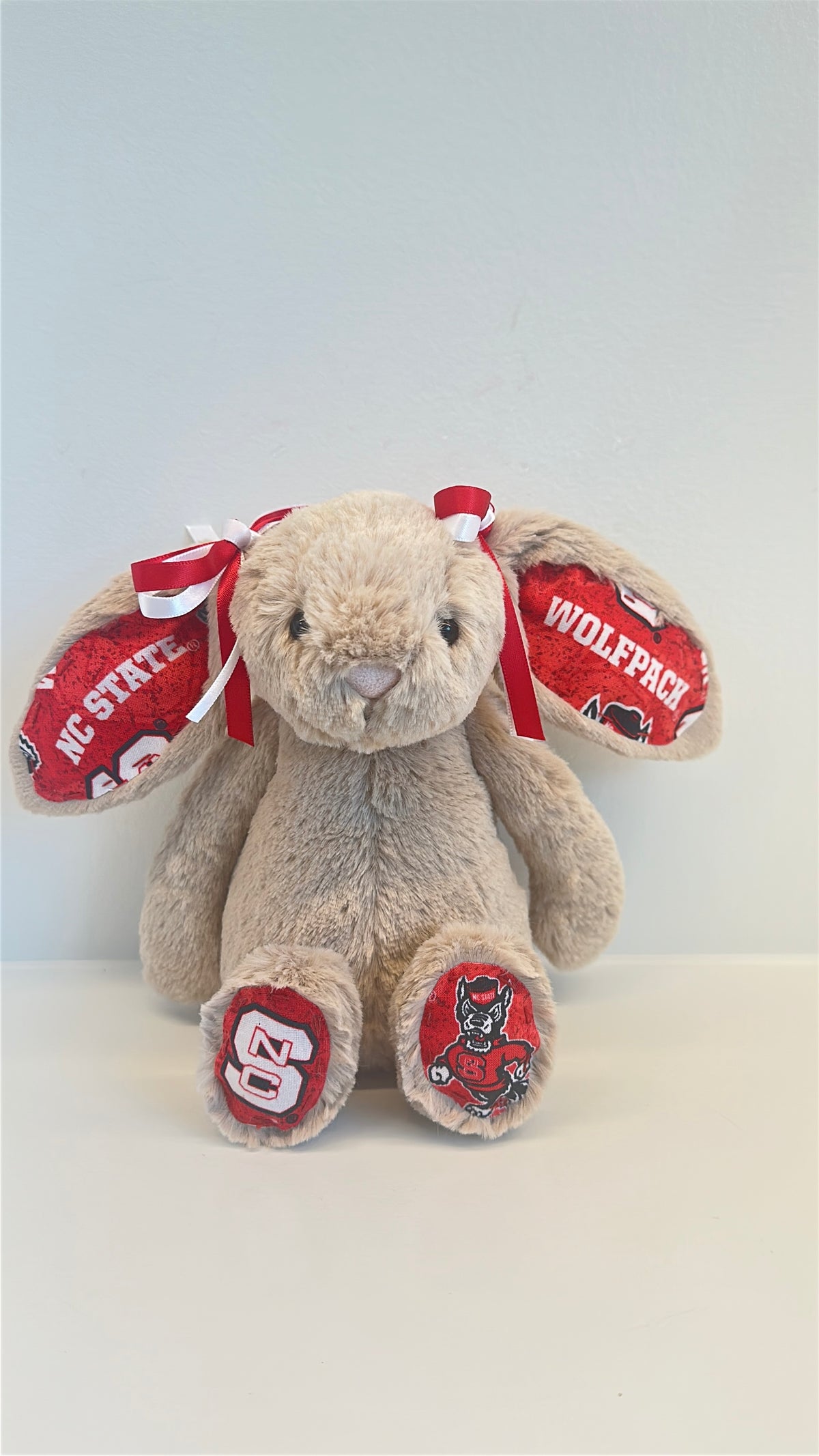 North Carolina State (NC State) Custom College Jellycat Bashful Bunny