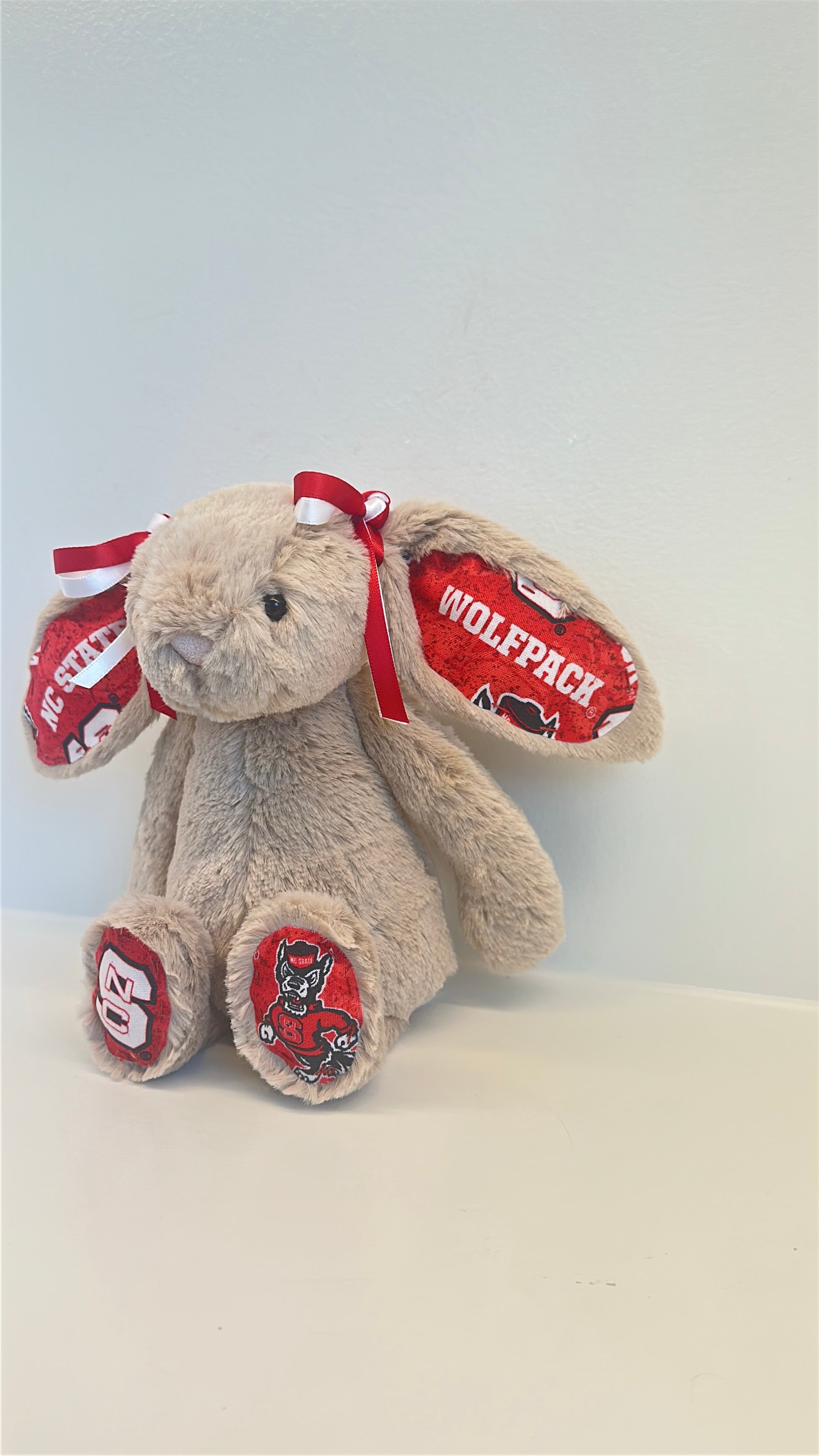 North Carolina State (NC State) Custom College Jellycat Bashful Bunny