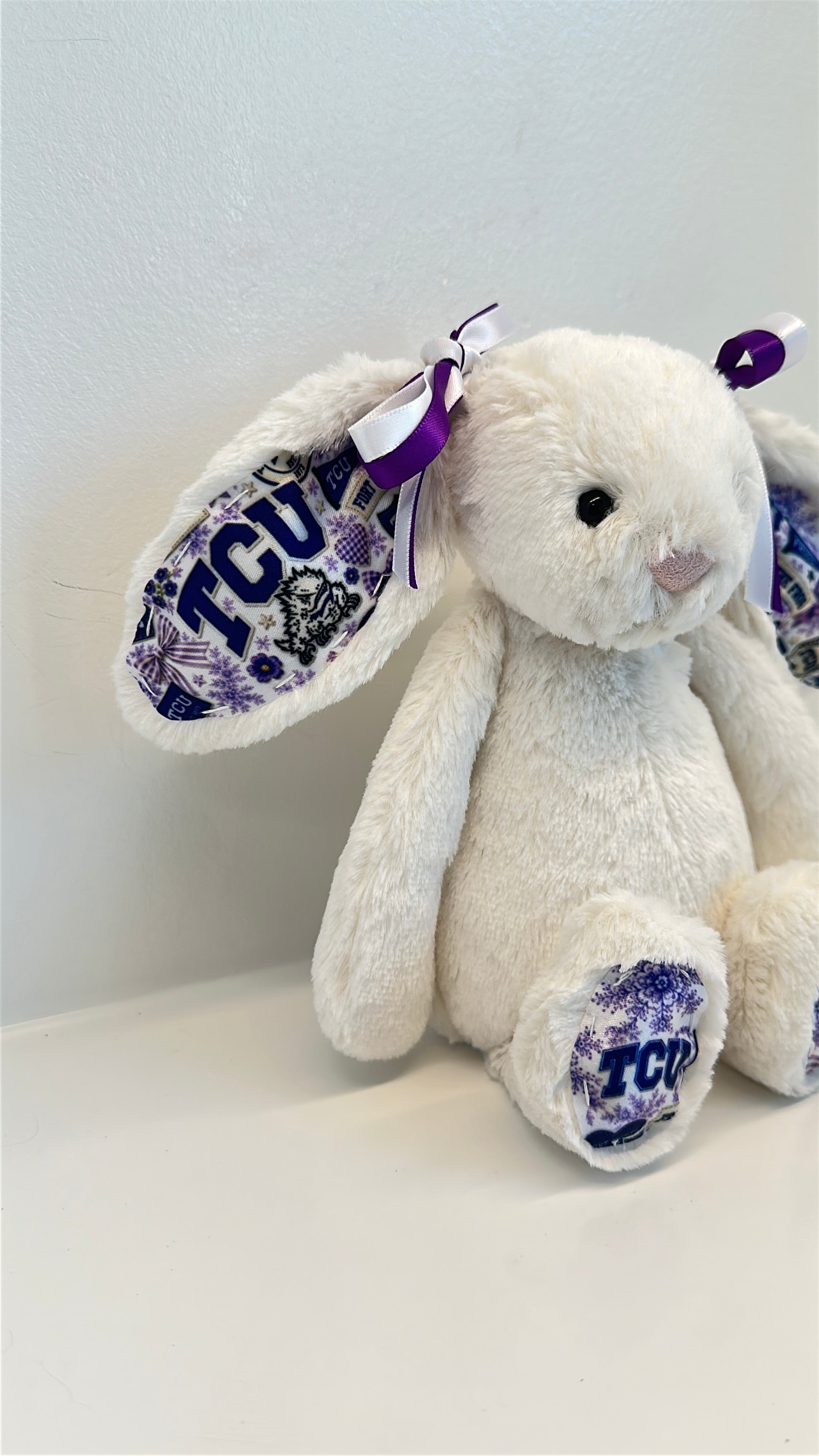Texas Christian University (TCU)  Fully Custom College Jellycat Bunny