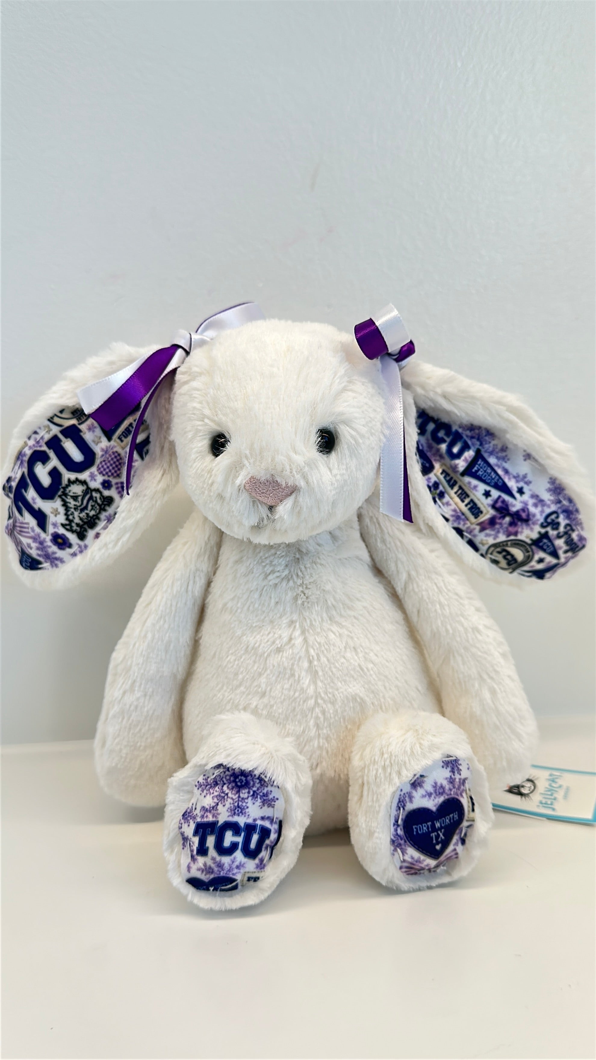 Texas Christian University (TCU)  Fully Custom College Jellycat Bunny