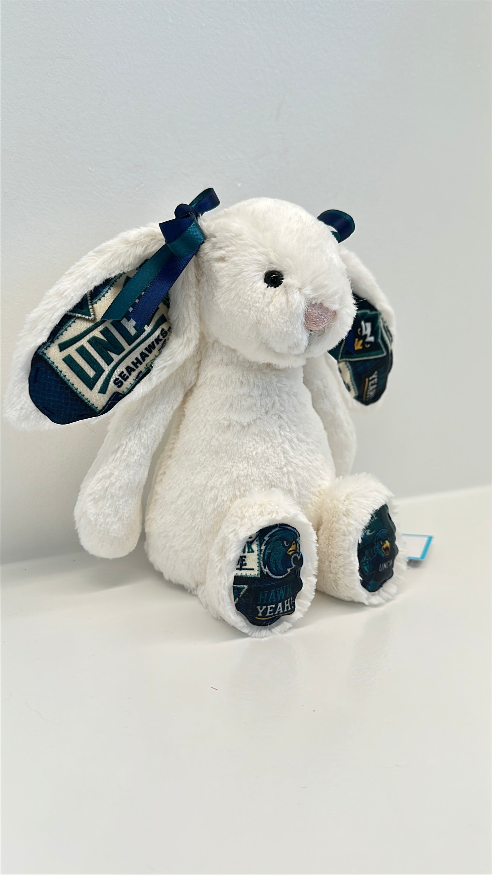 University of North Carolina Wilmington (UNCW) Custom College Jellycat Bashful Bunny