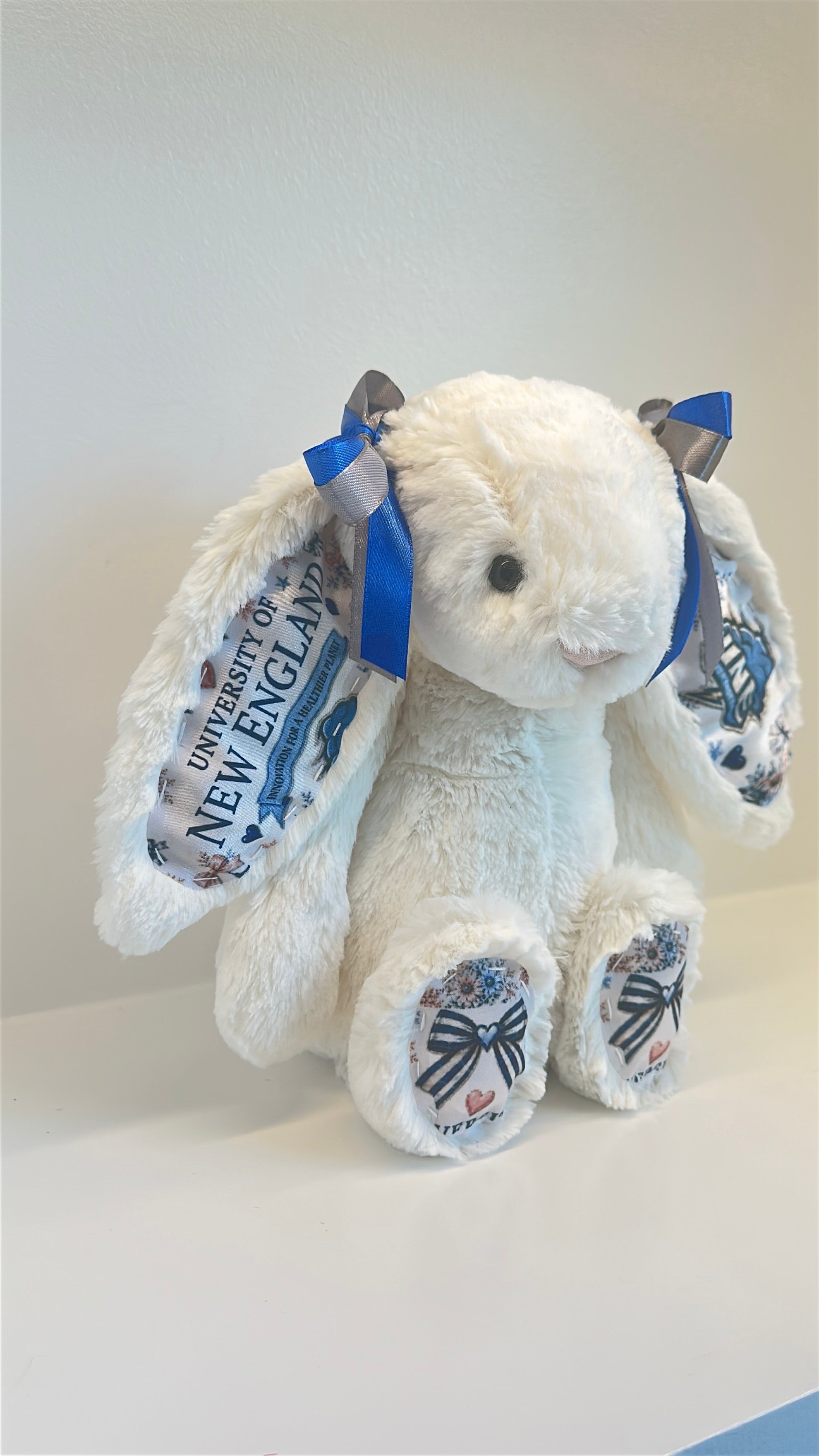University of New England (UNE) Fully Custom College Jellycat Bunny