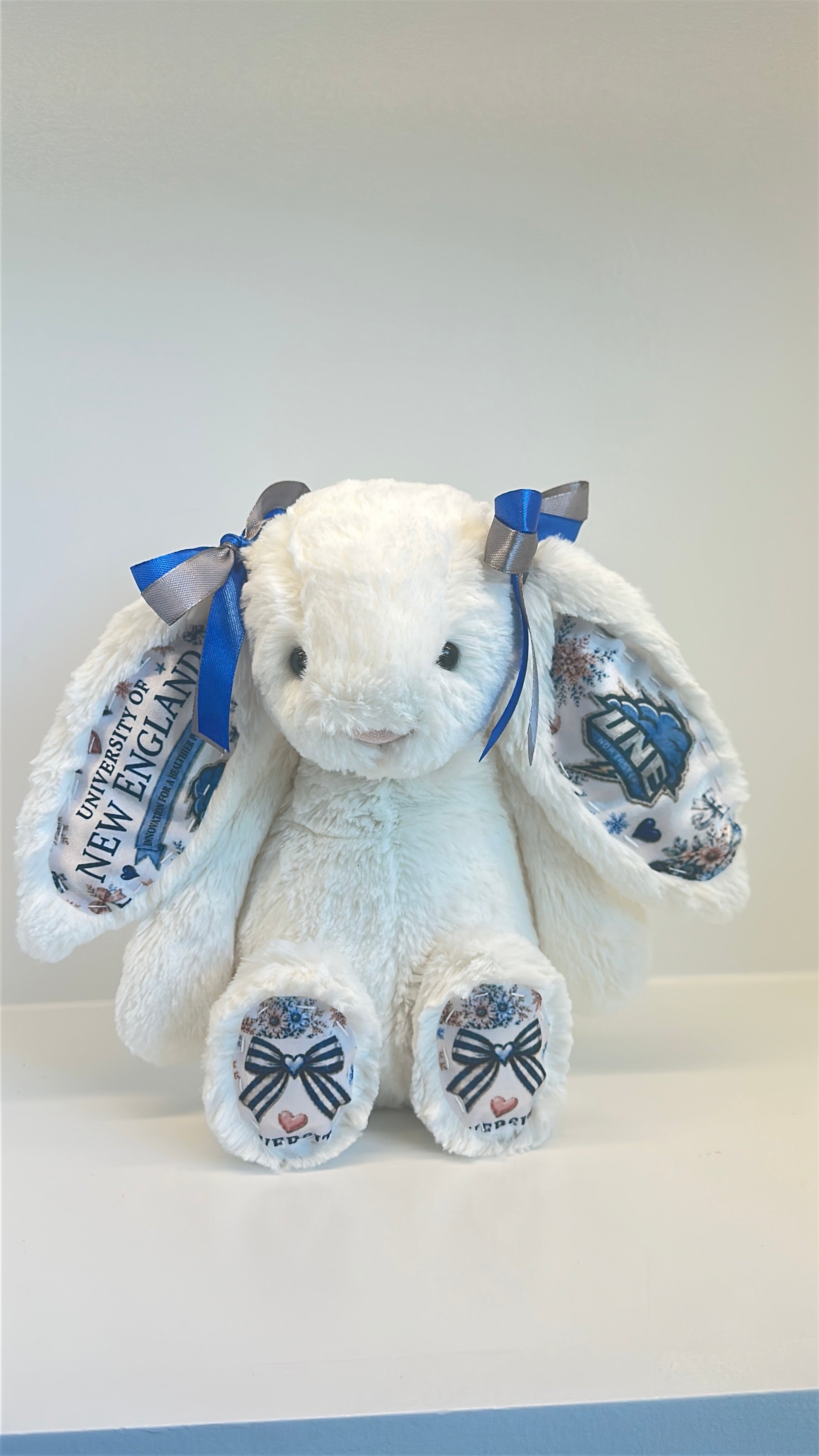 University of New England (UNE) Fully Custom College Jellycat Bunny