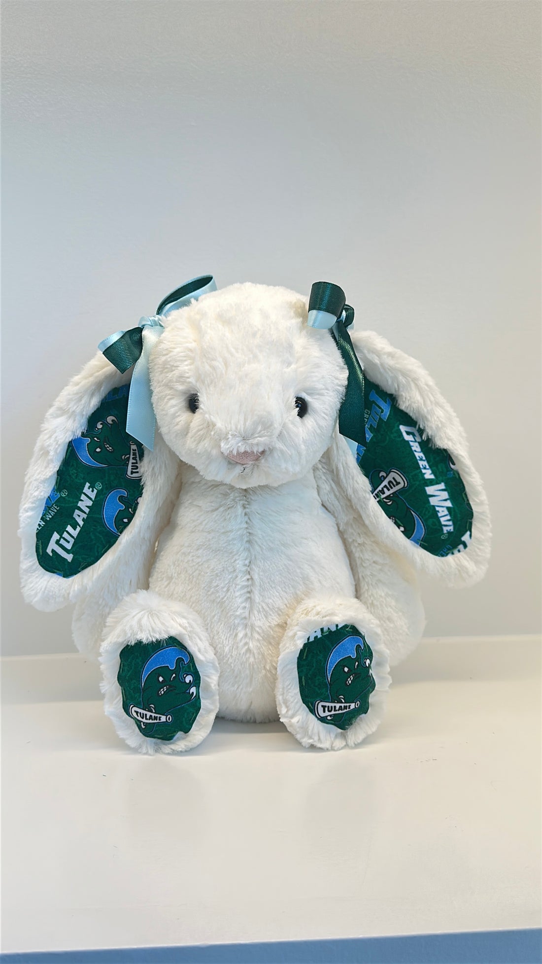Tulane University Custom College Jellycat Bashful Bunny