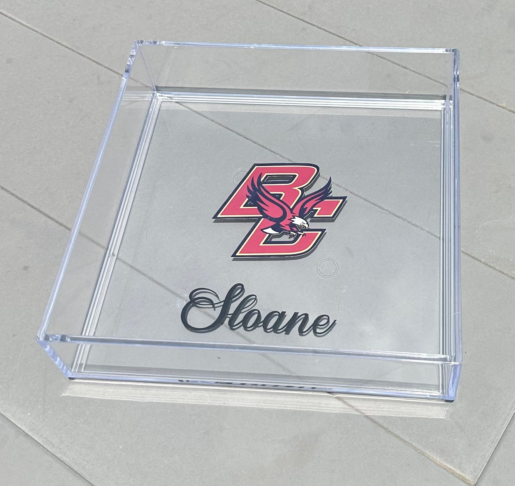 Customizable Acrylic Trays, College Acceptance Gifts, Personalized Graduation Gift, College Gifts, High School Graduation Gift, College Merch, Dorm Decor